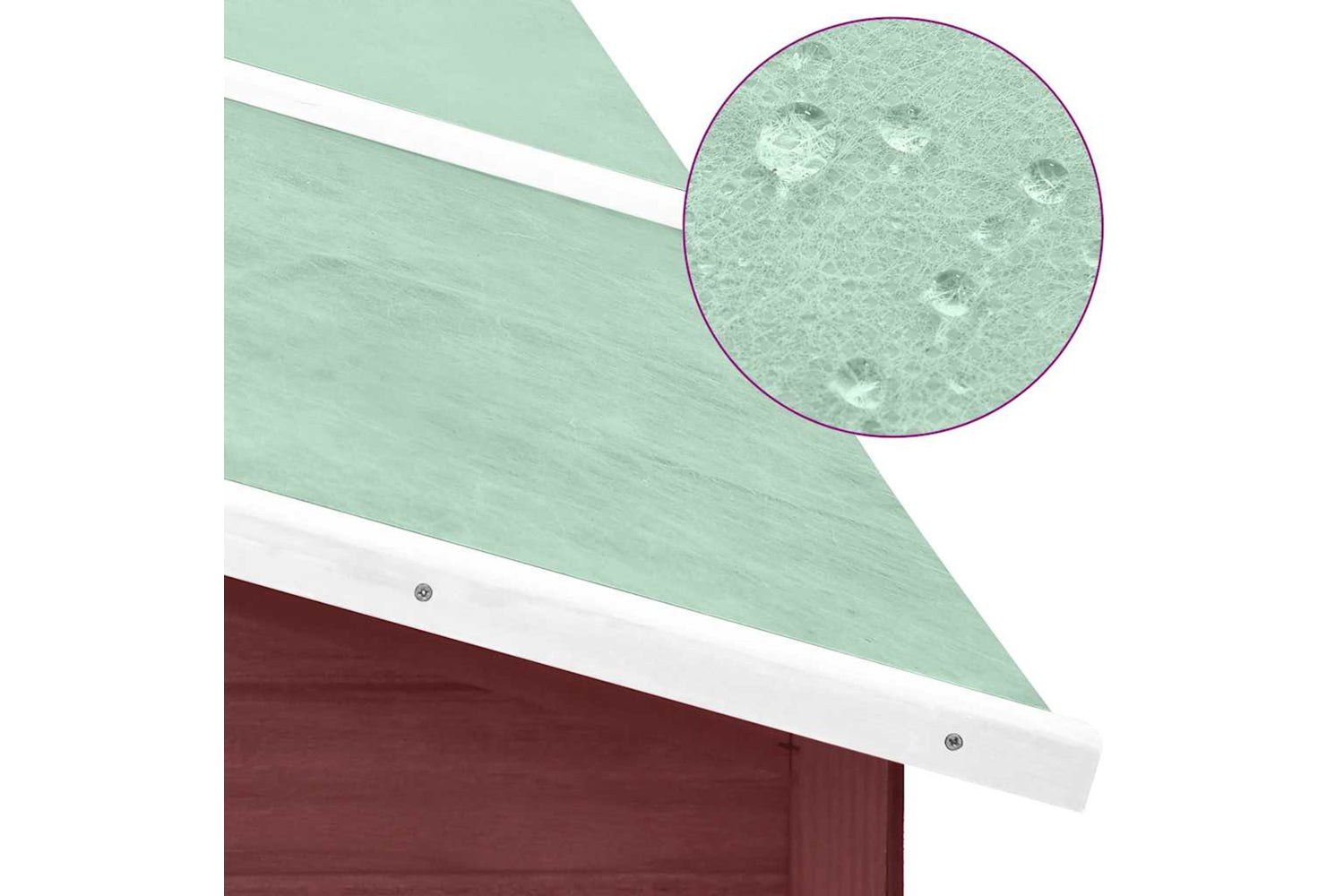 Vidaxl 170874 Outdoor Rabbit Hutch With Run Mocca And White Solid Fir Wood-5