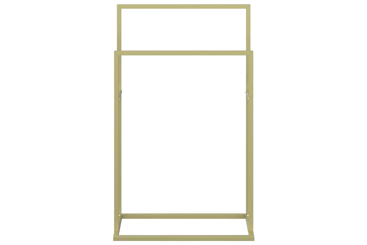 vidaXL 343089 Freestanding Towel Rack Gold 48x24x78.5cm Iron-4