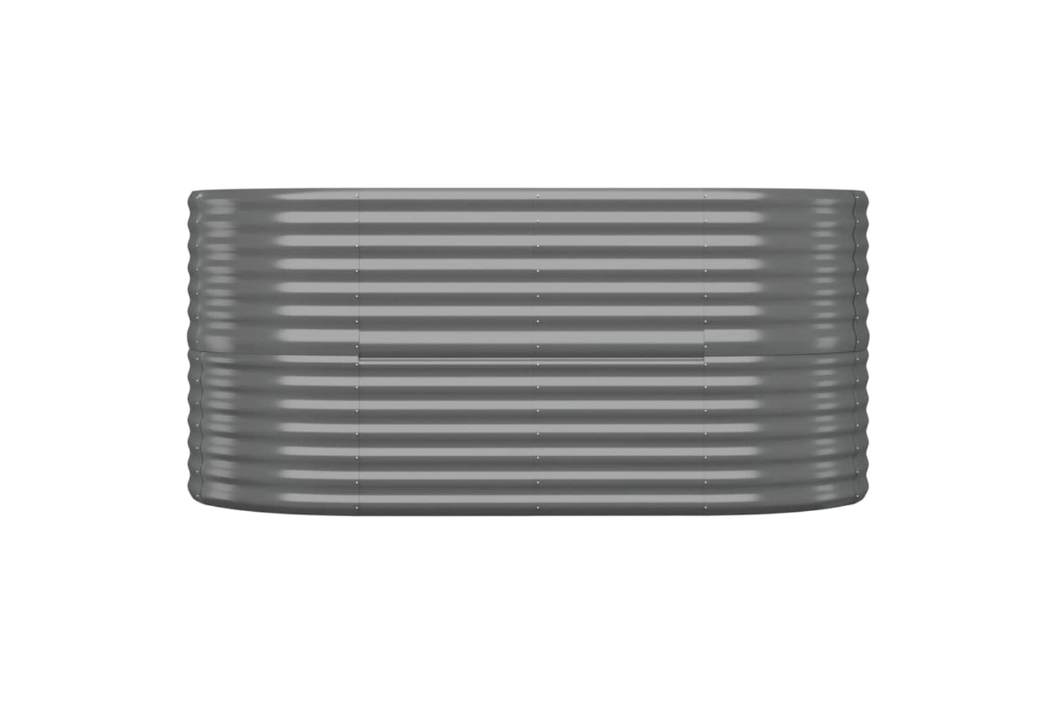 vidaXL 318949 Garden Raised Bed Powder-coated Steel 152x80x68cm Grey-2