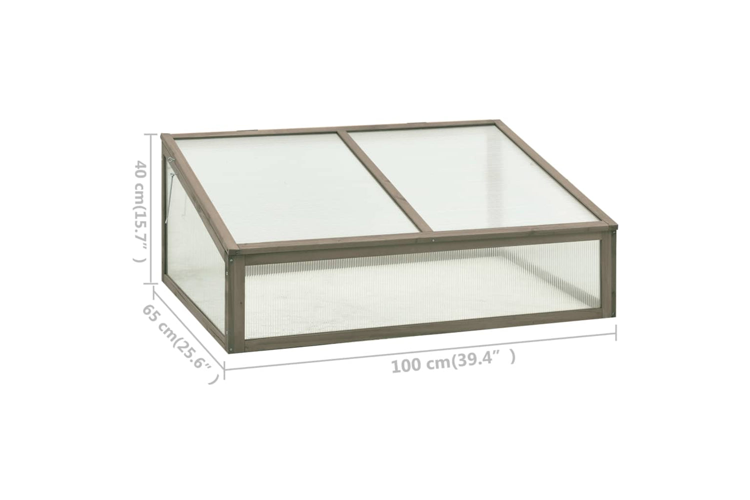 vidaXL 314851 Greenhouse 100x65x40cm Firwood-7