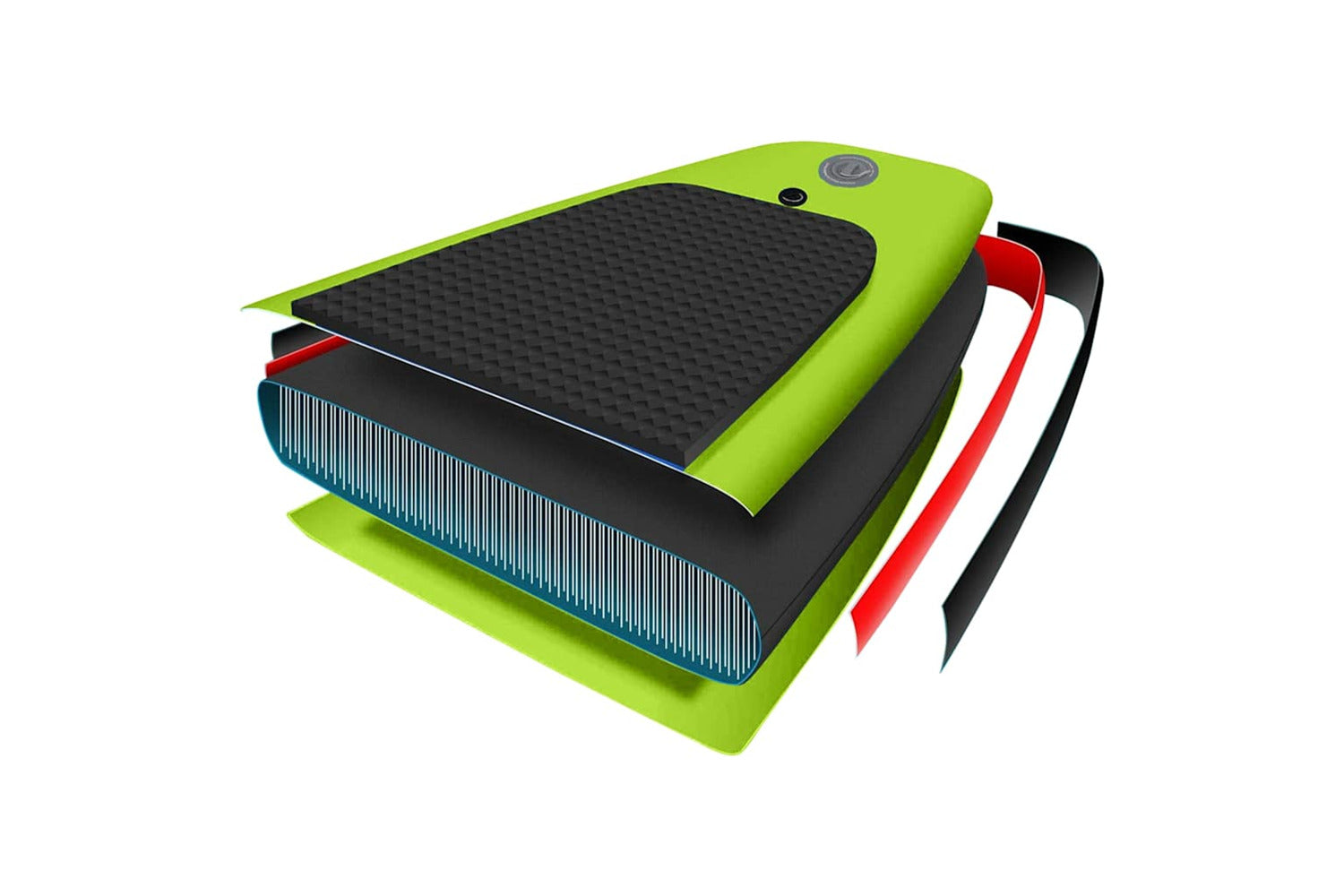 Vidaxl Inflatable Stand Up Paddle Board Set Green 330x76x10 Cm-9