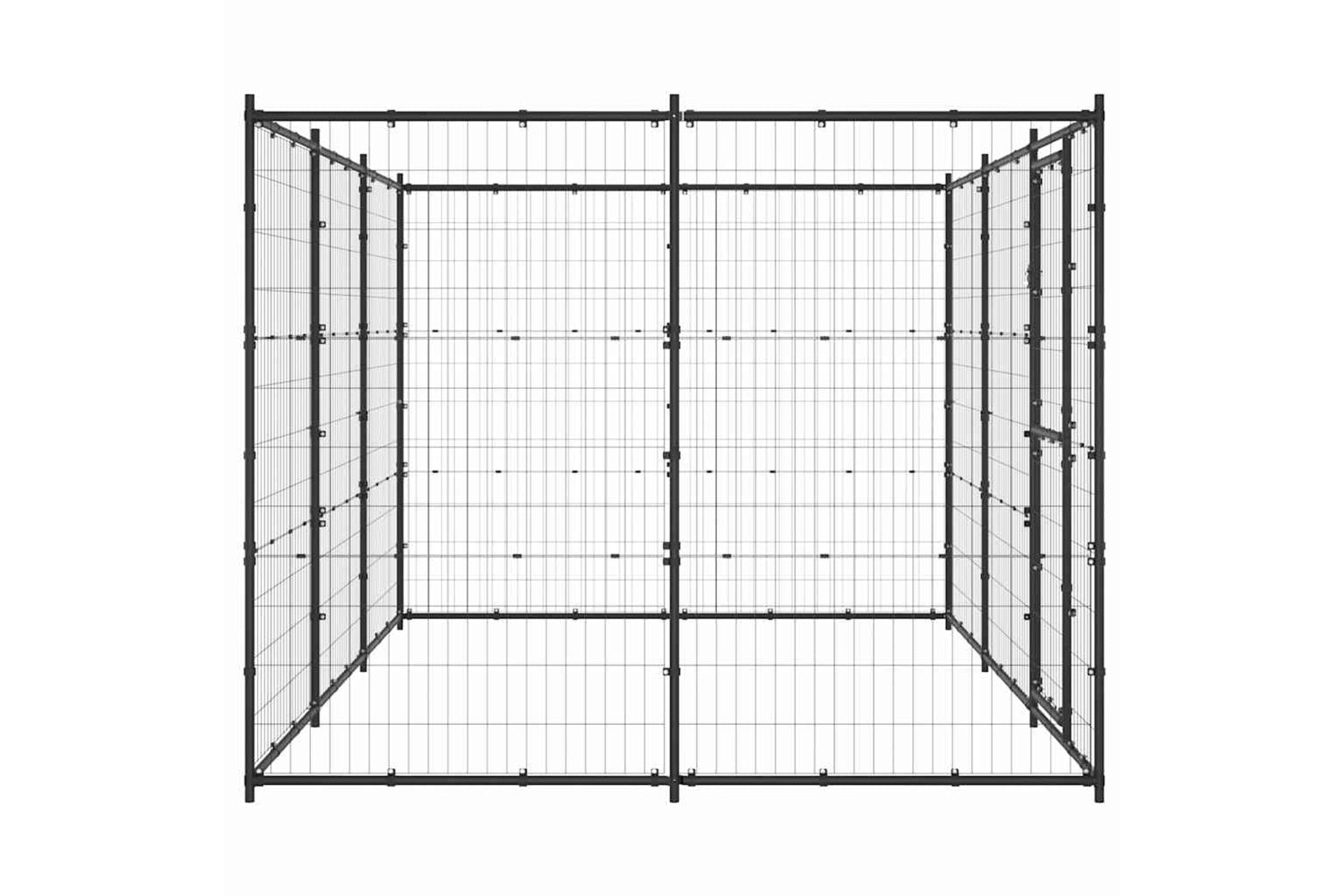 Vidaxl 3082298 Outdoor Dog Kennel Steel 7.26 M2-5