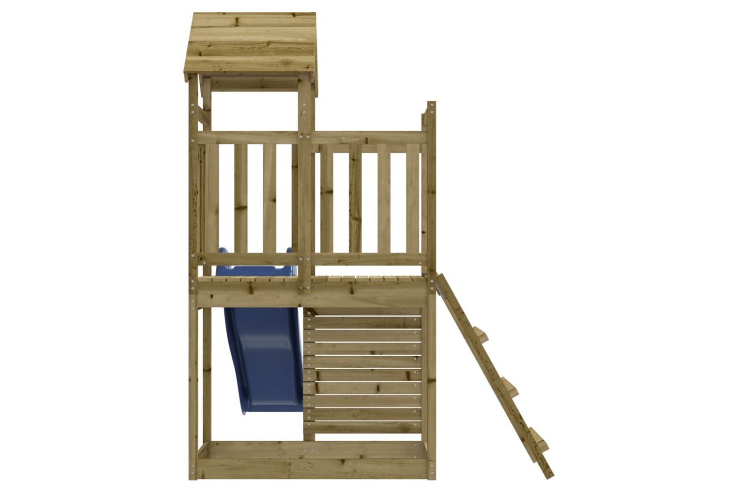 Vidaxl 3155890 Playhouse With Slide Rockwall Impregnated Wood Pine-7
