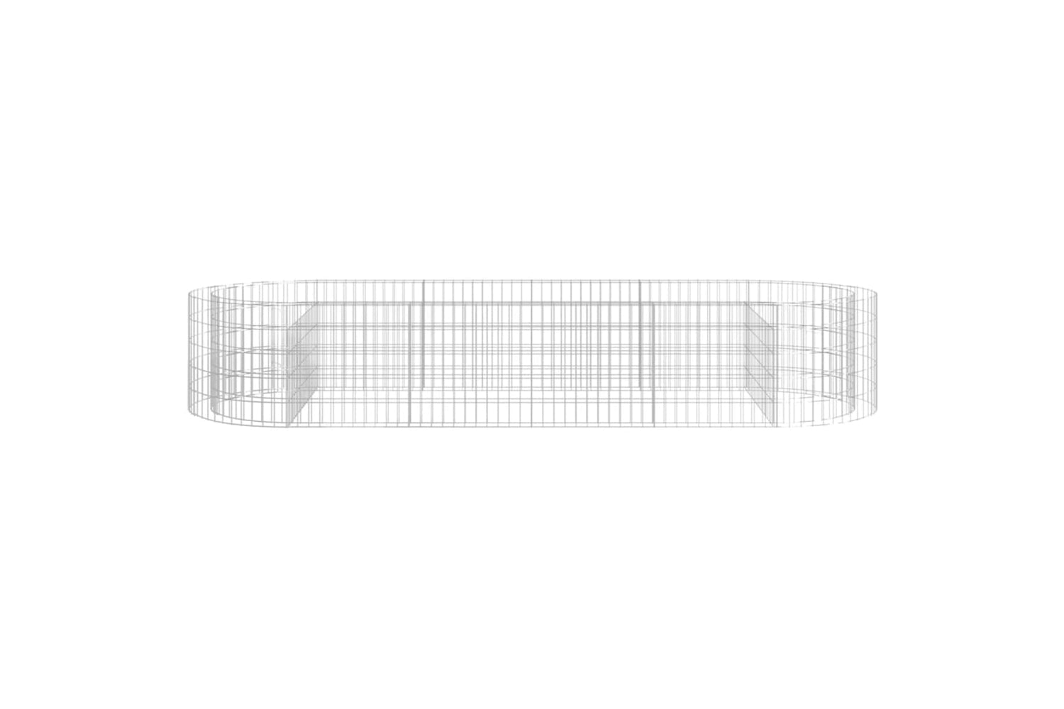 vidaXL 152041 Gabion Raised Bed Galvanised Iron 300x100x50cm-3