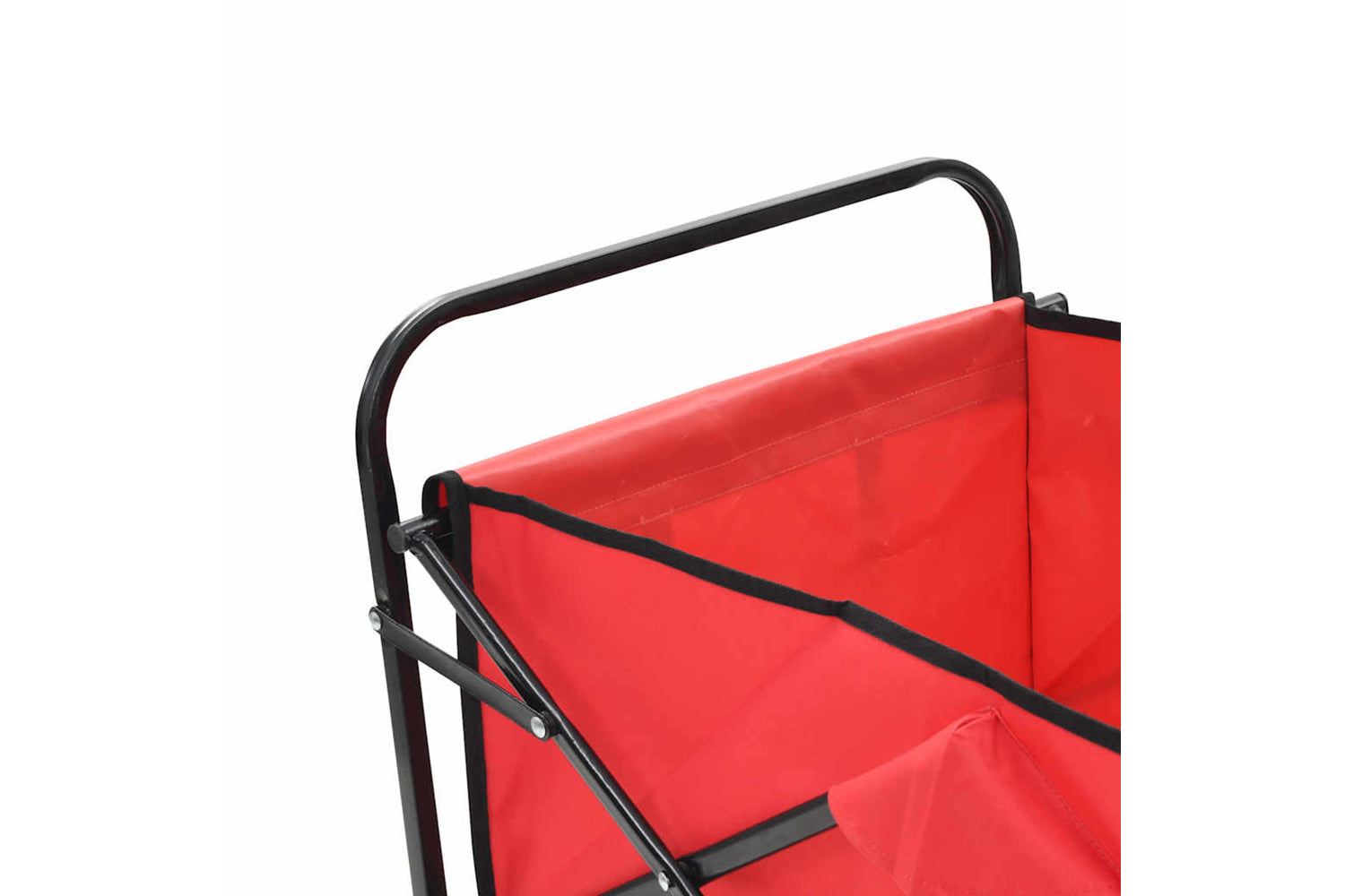 Vidaxl 143778 Folding Hand Trolley Steel Red-4