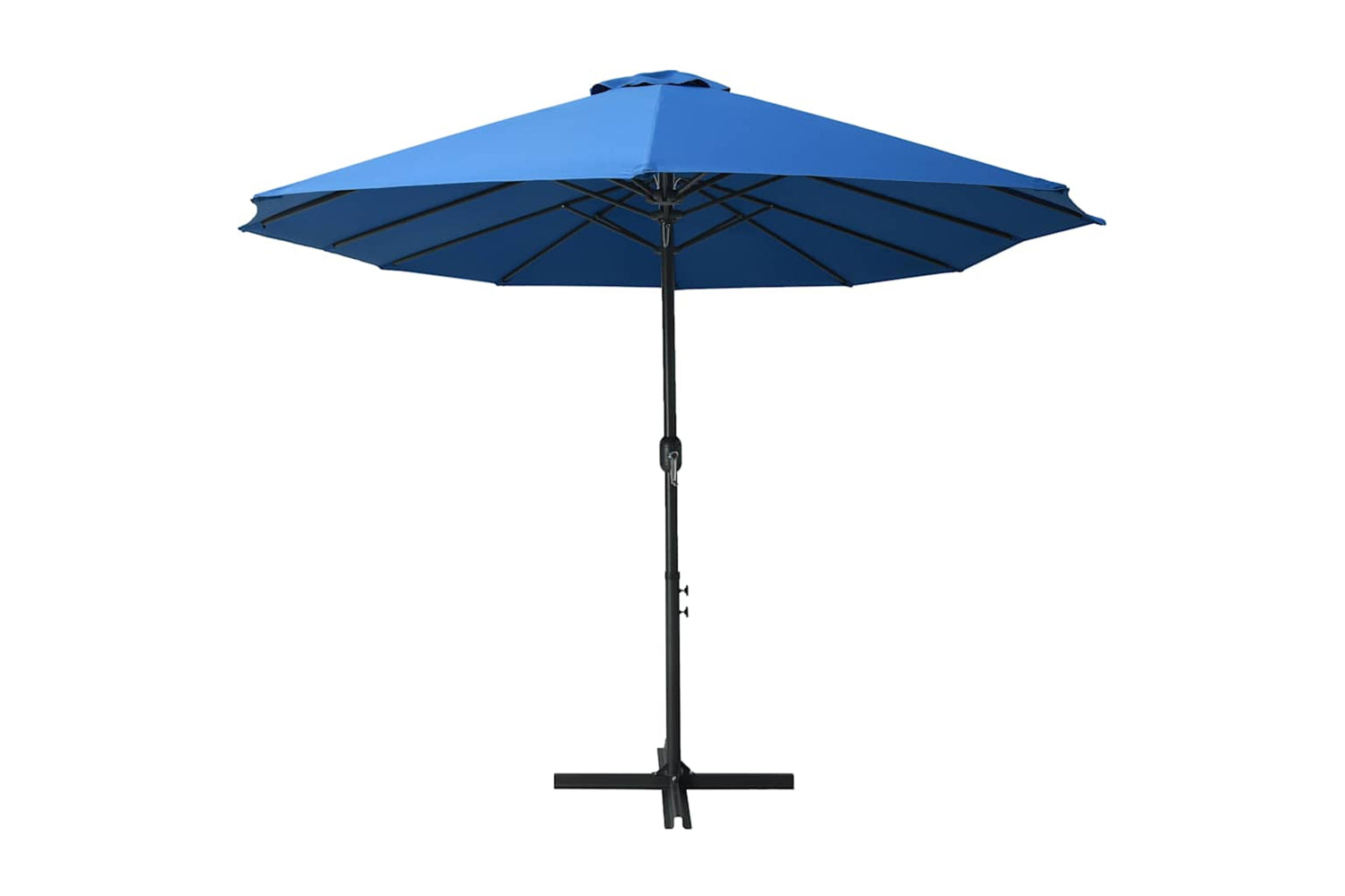 vidaXL 47303 Outdoor Parasol With Aluminium Pole 460x270cm Blue-3