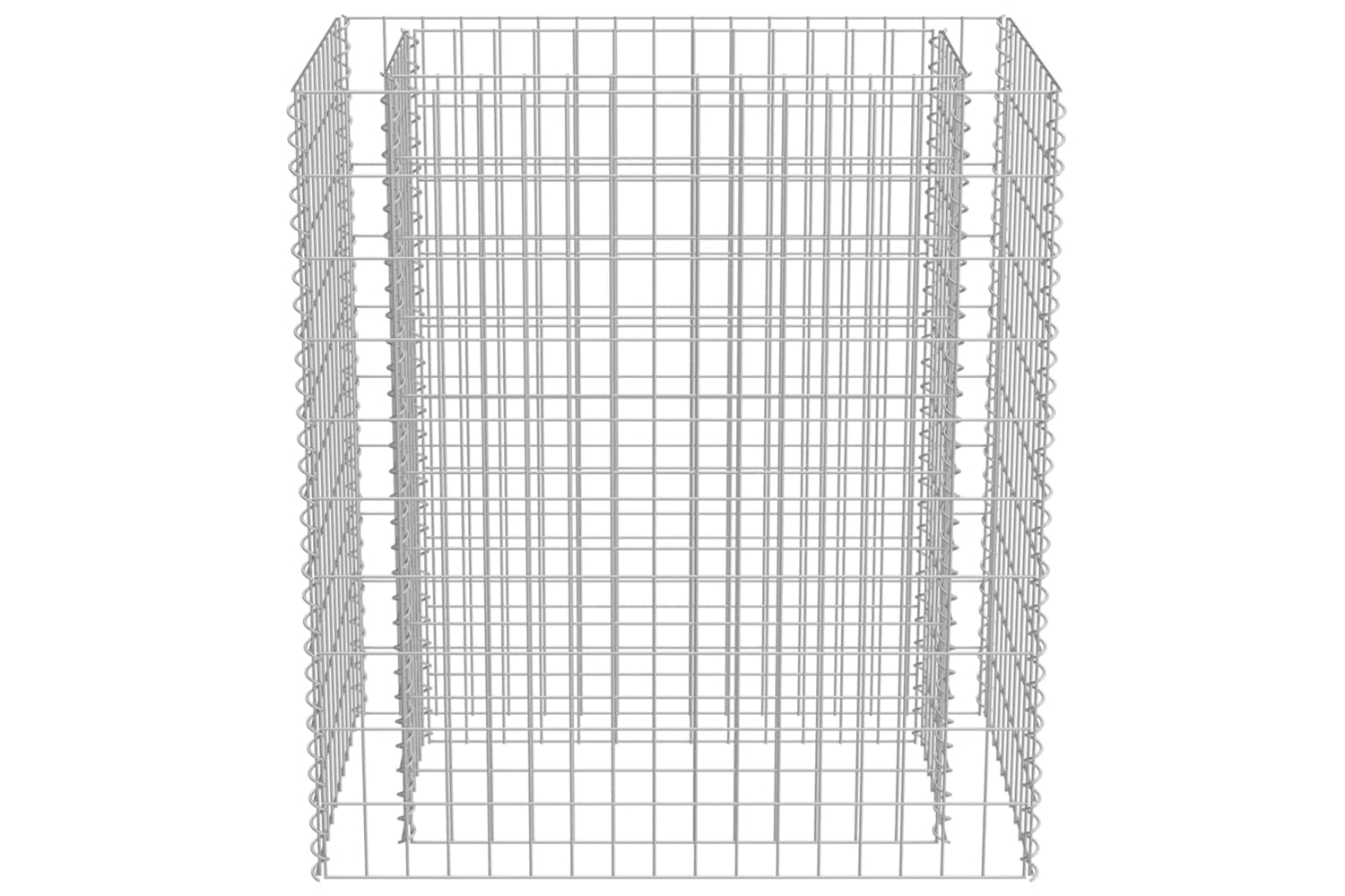 vidaXL 143568 Gabion Raised Bed Galvanised Steel 90x50x100cm-4