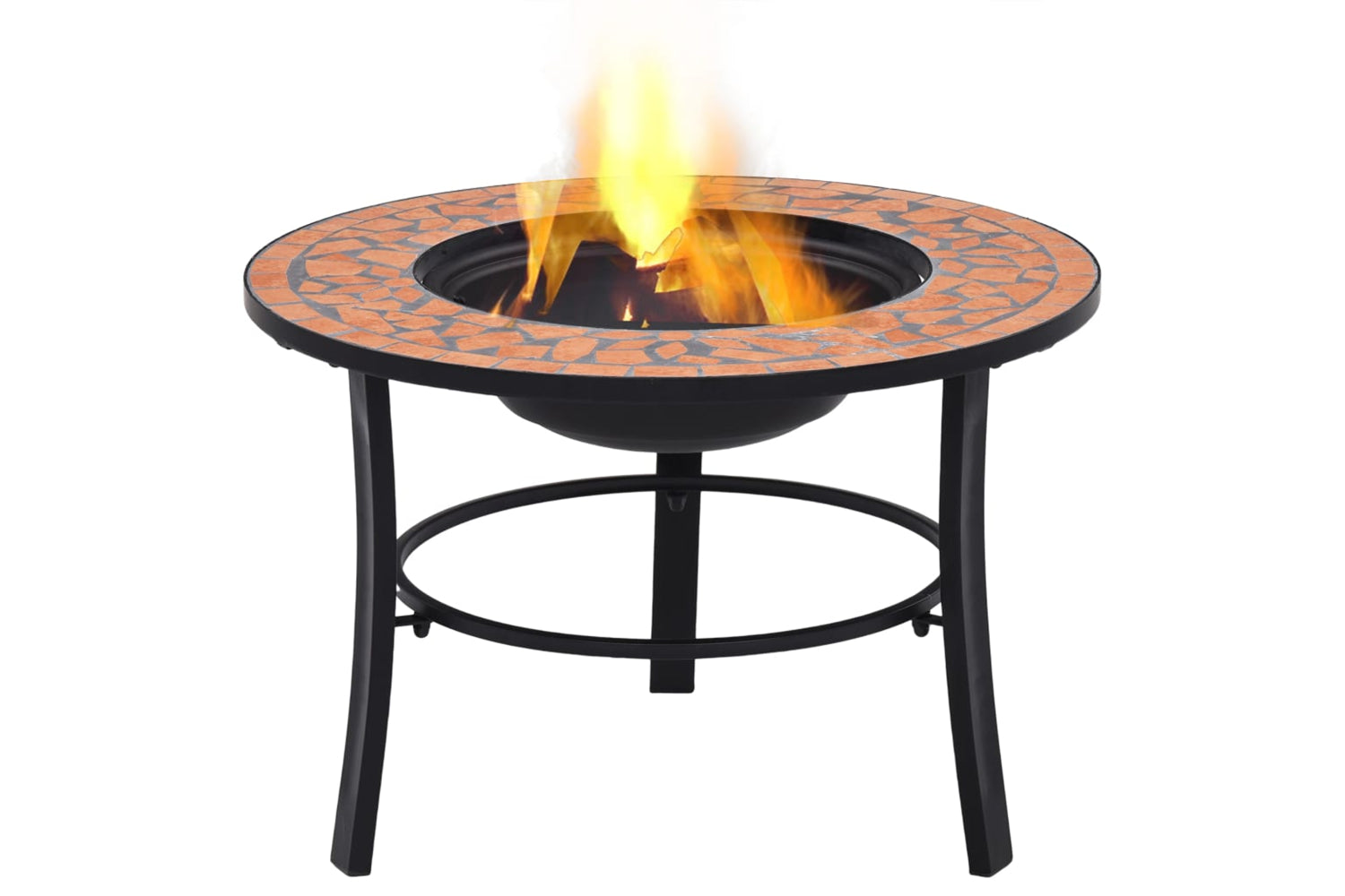 Vidaxl 46719 Vidaxl Mosaic Fire Pit Terracotta 68cm Ceramic-4