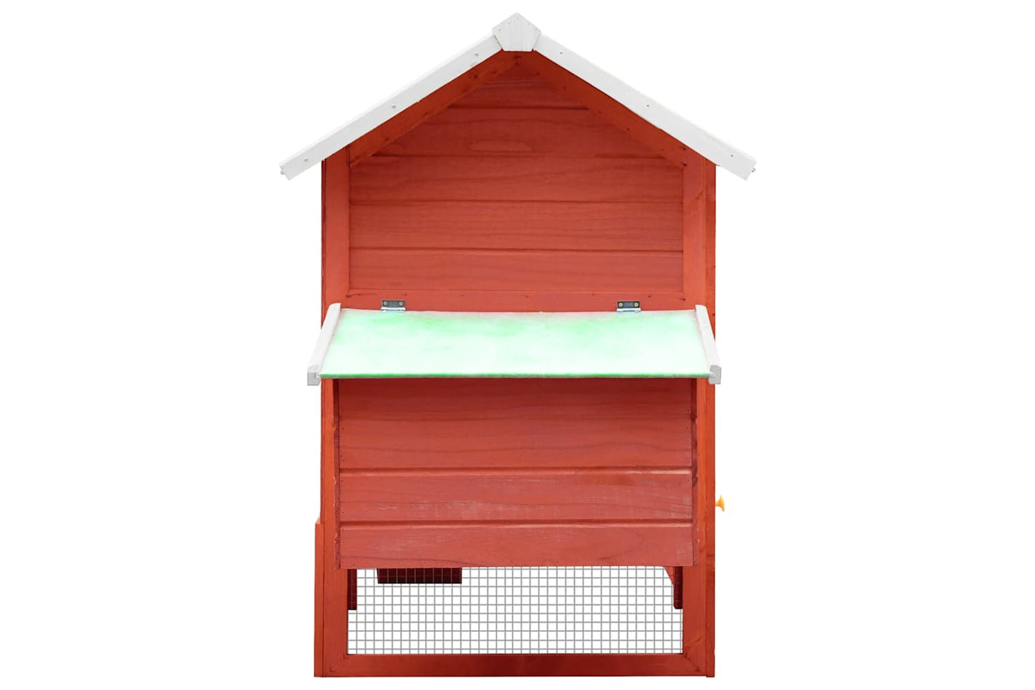 vidaXL 170863 Chicken Cage Red 170x81x110cm Solid Pine & Fir Wood-3