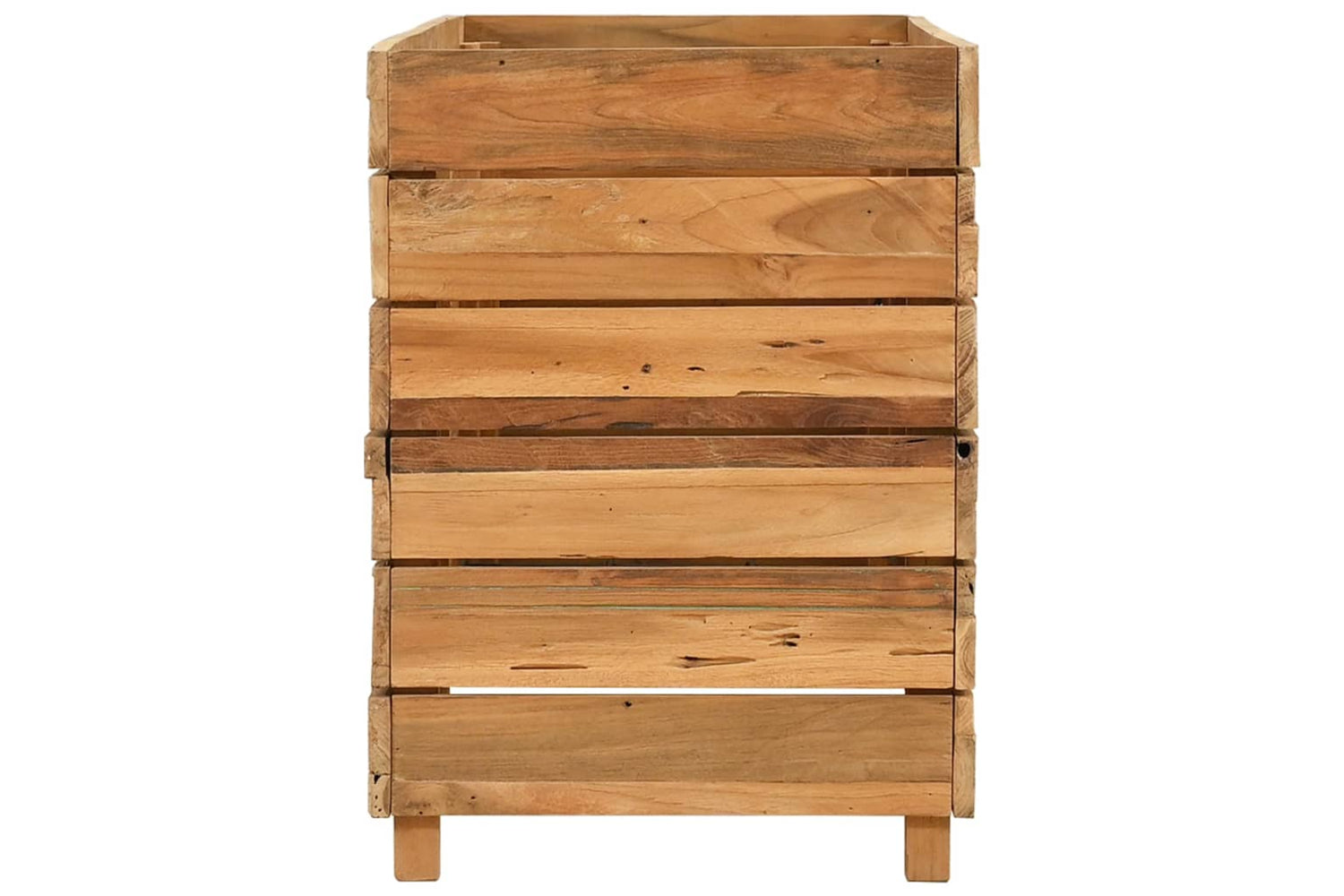 vidaXL Raised Bed 100x40x55cm Recycled Teak Wood And Steel-4