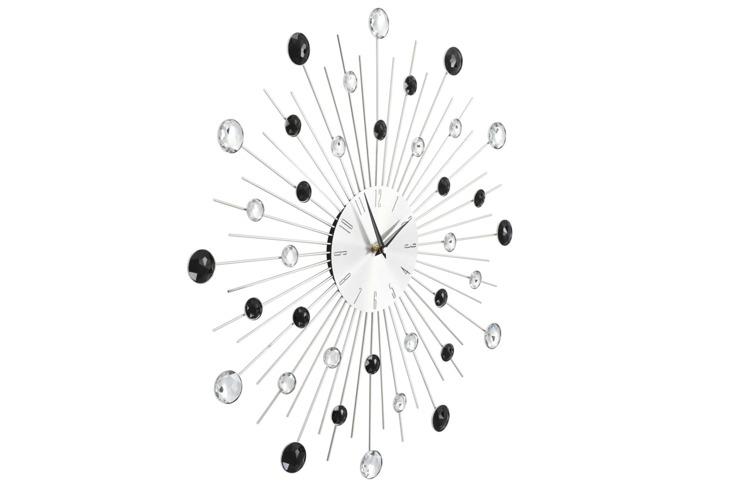 Vidaxl 50641 Wall Clock Modern Design 50 cm | Silver-3