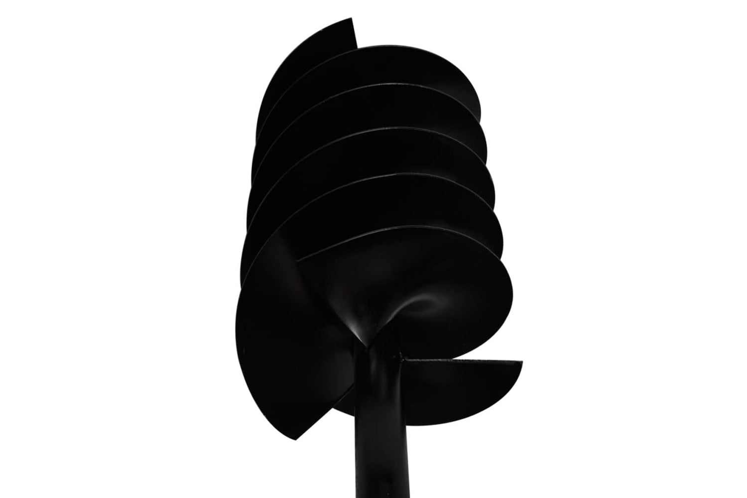 vidaXL 141028 Ground Drill With Handle Auger Bit 200mm Three Spirals Steel Black-5