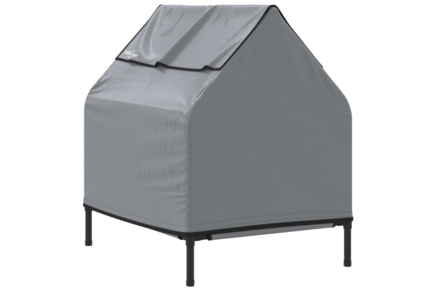 Vidaxl Dog House Light Grey Oxford Fabric And Steel-5