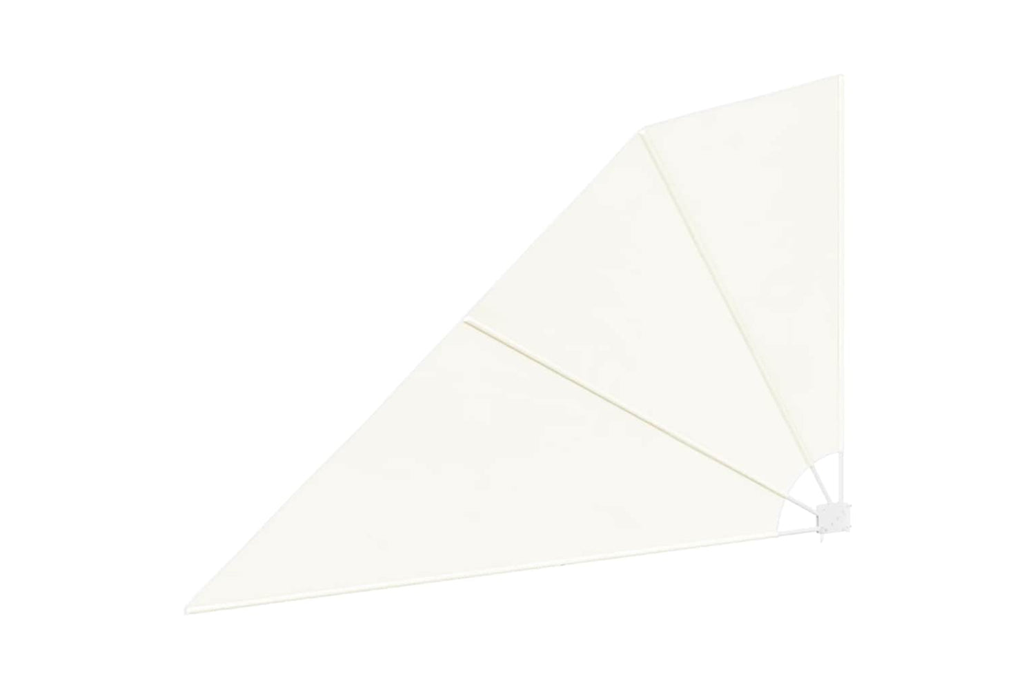 vidaXL 41577 Collapsible Balcony Side Awning Cream 160x240cm-3