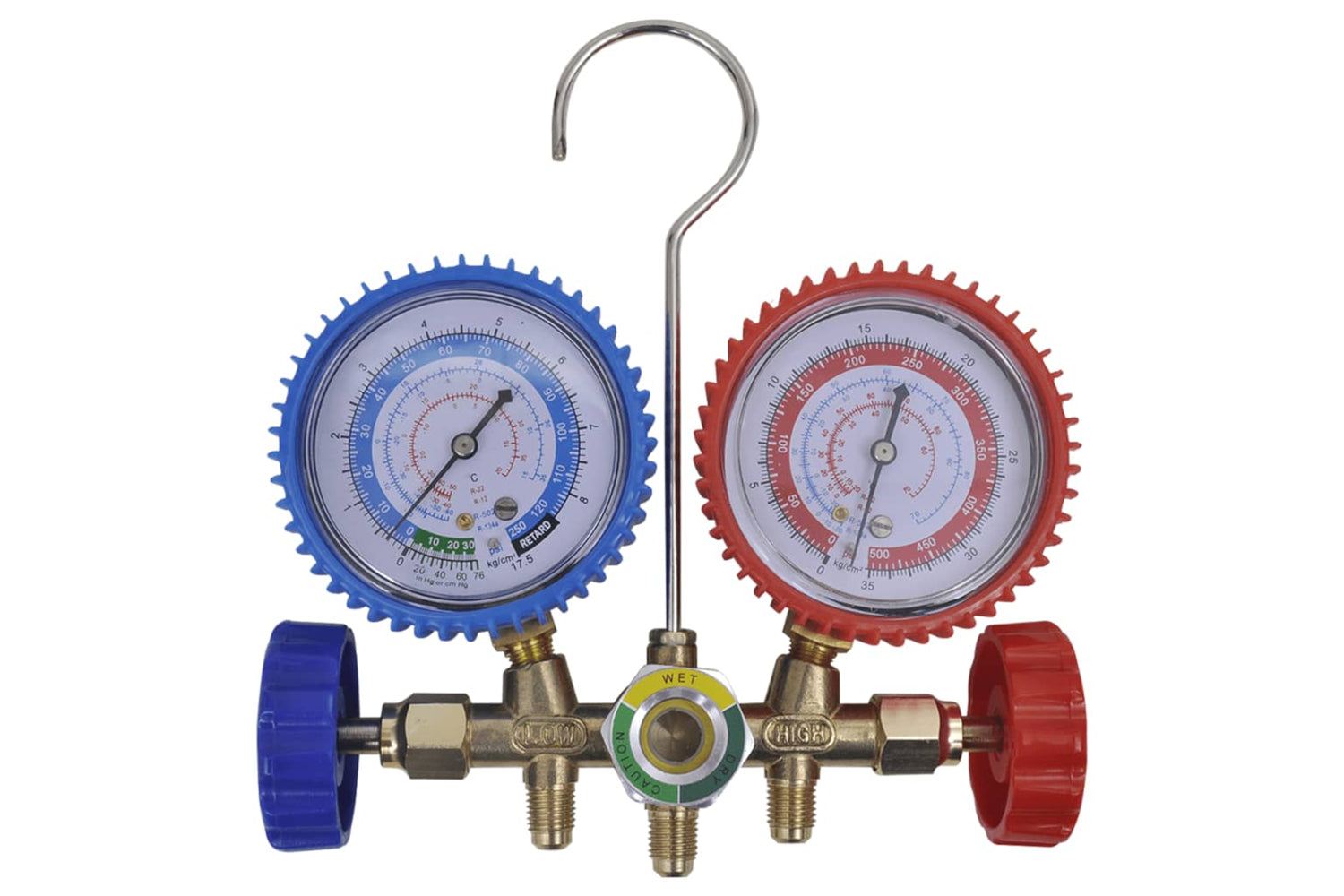 Vidaxl 141655 2-way Manifold Gauge Set For Air Conditioning-6