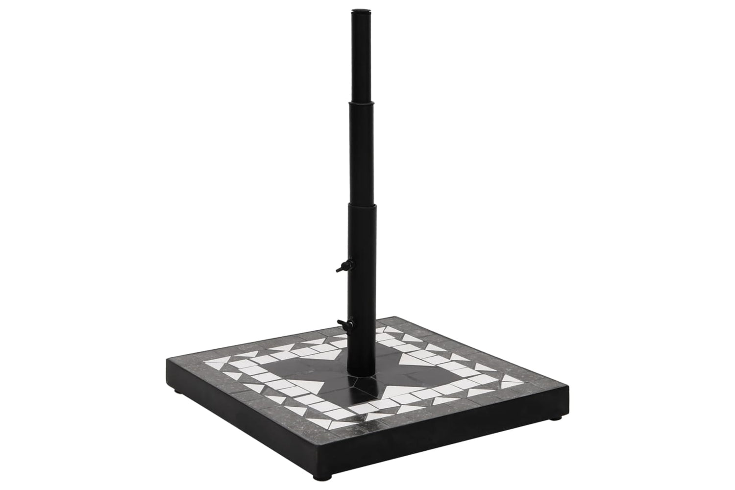 Vidaxl 362224 Parasol Base Black And White Square 12 Kg-2