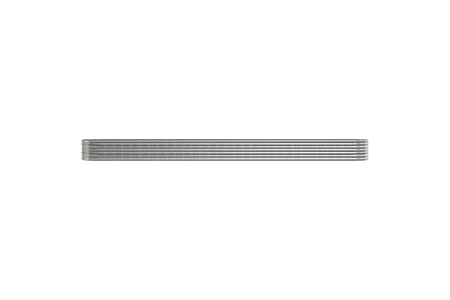vidaXL 318942 Garden Raised Bed Powder-coated Steel 512x80x36cm Silver-2