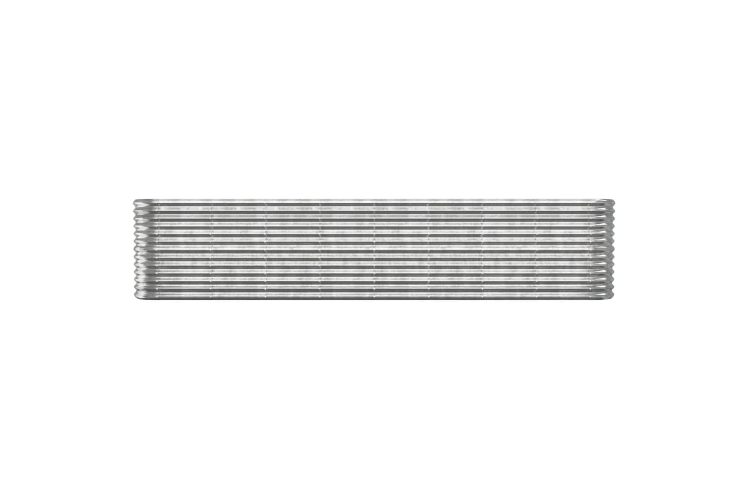 vidaXL 318912 Garden Raised Bed Powder-coated Steel 332x40x68cm Silver-2