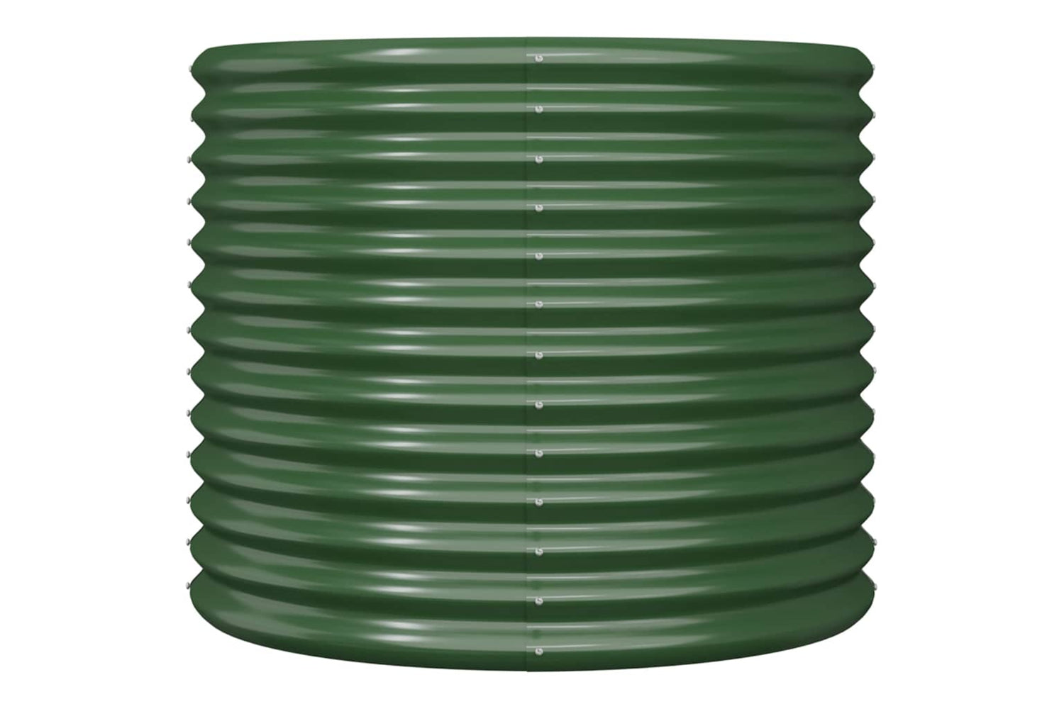 vidaXL 318858 Garden Planter Powder-coated Steel 80x80x68cm Green-2