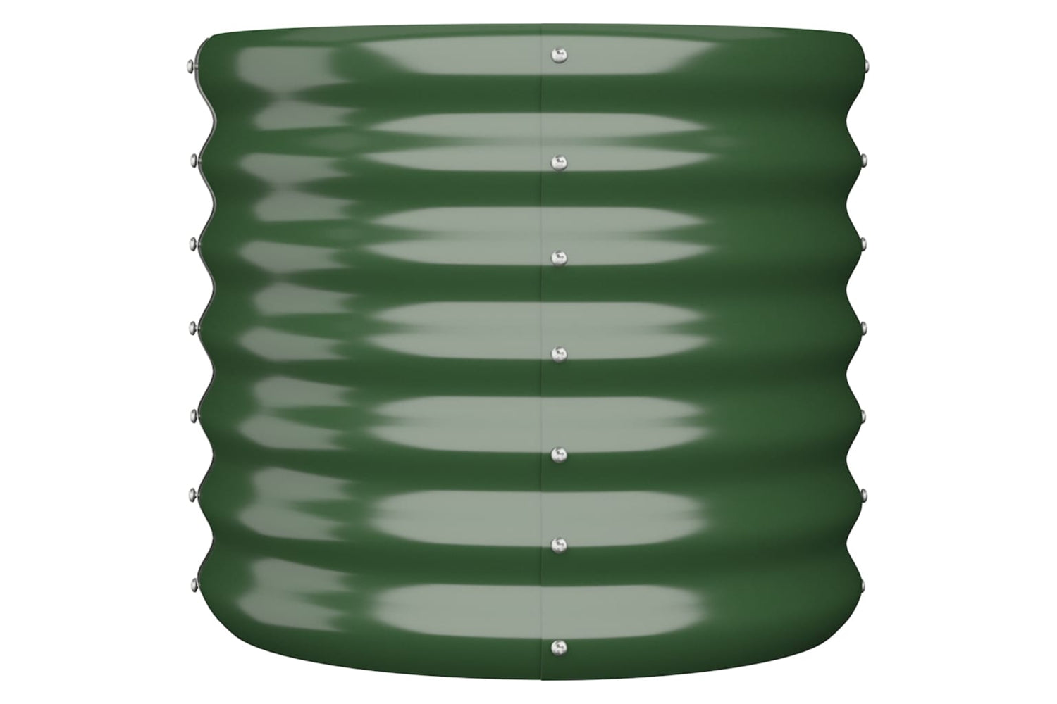 vidaXL 318843 Garden Planter Powder-coated Steel 40x40x36cm Green-2