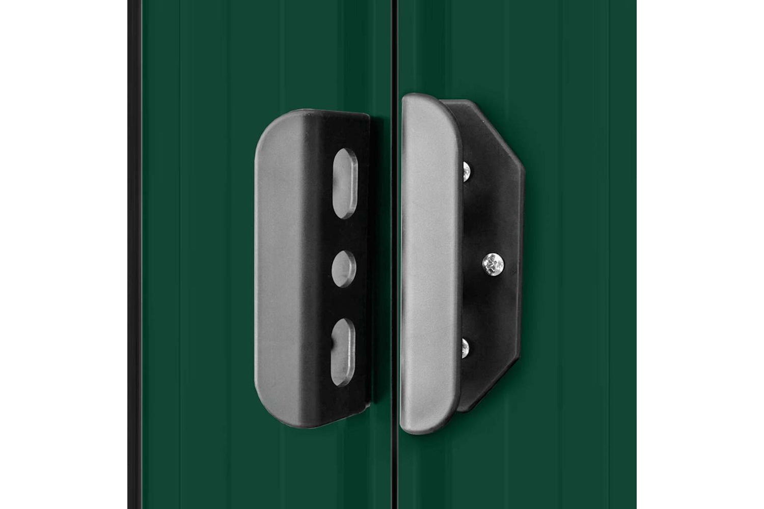 vidaXL 143340 Garden Shed 257x298x178cm Metal Green-9
