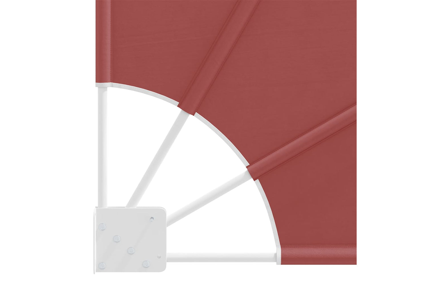 vidaXL 41581 Collapsible Balcony Side Awning Terracotta 140x140cm-7