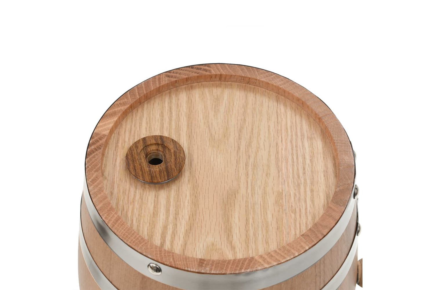 vidaXL 50677 6L Wine Barrel with Tap Solid Oak Wood-4