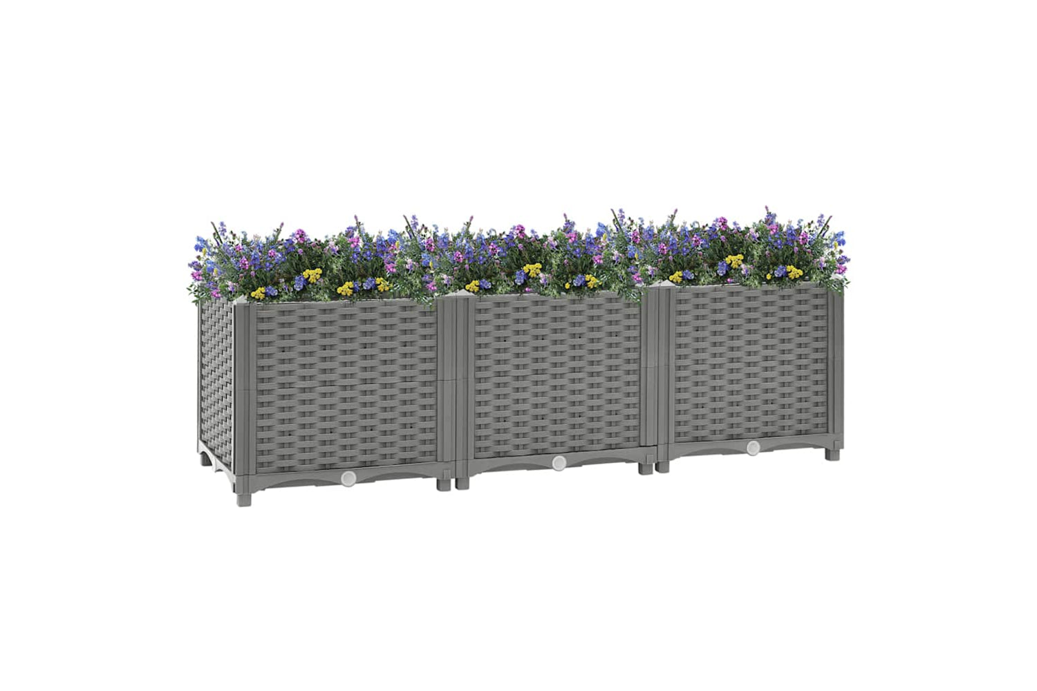 vidaXL Raised Bed 120x40x38cm Polypropylene-2