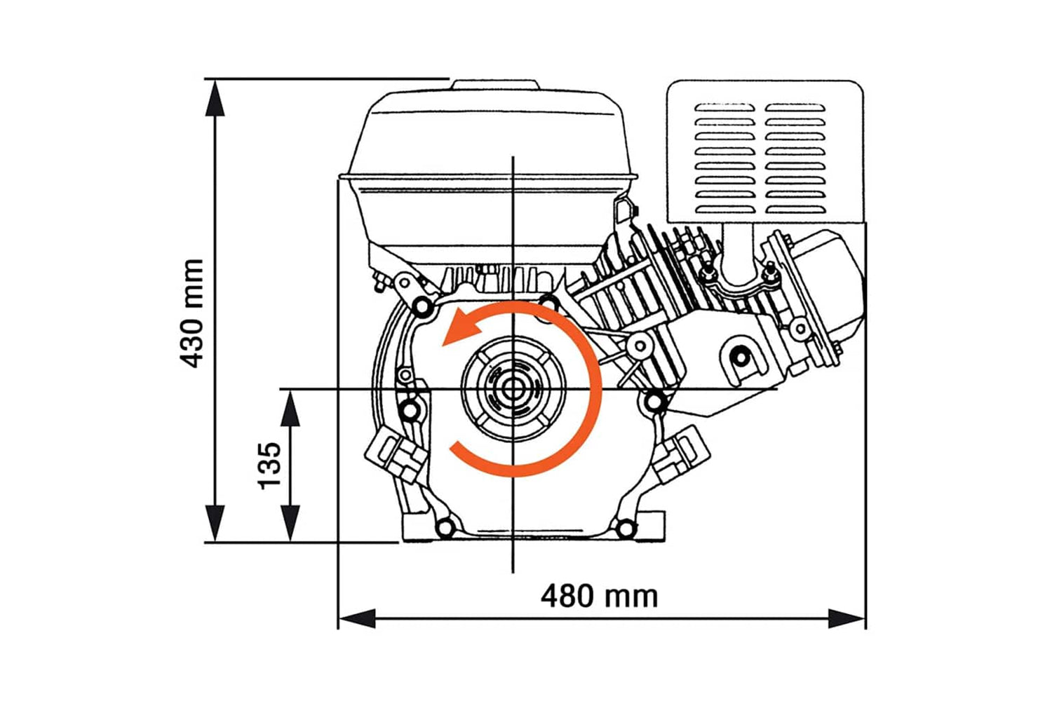 Vidaxl 141247 Petrol Engine 15 Hp 11 Kw Black-6