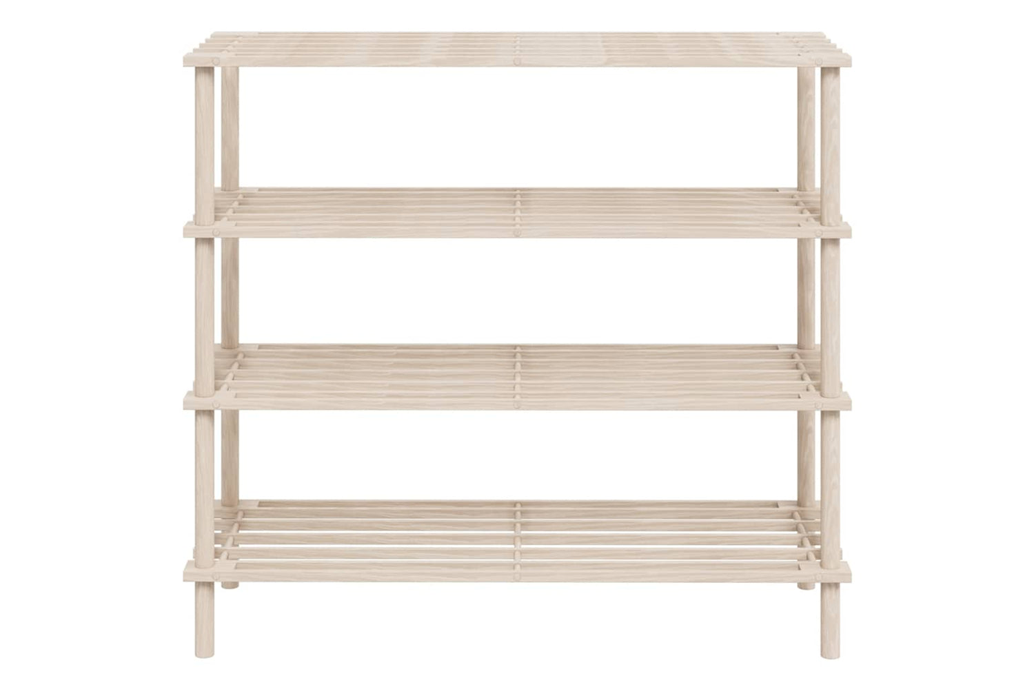 Vidaxl 241066 4-tier Shoe Racks 2 Pcs Solid Fir Wood-3