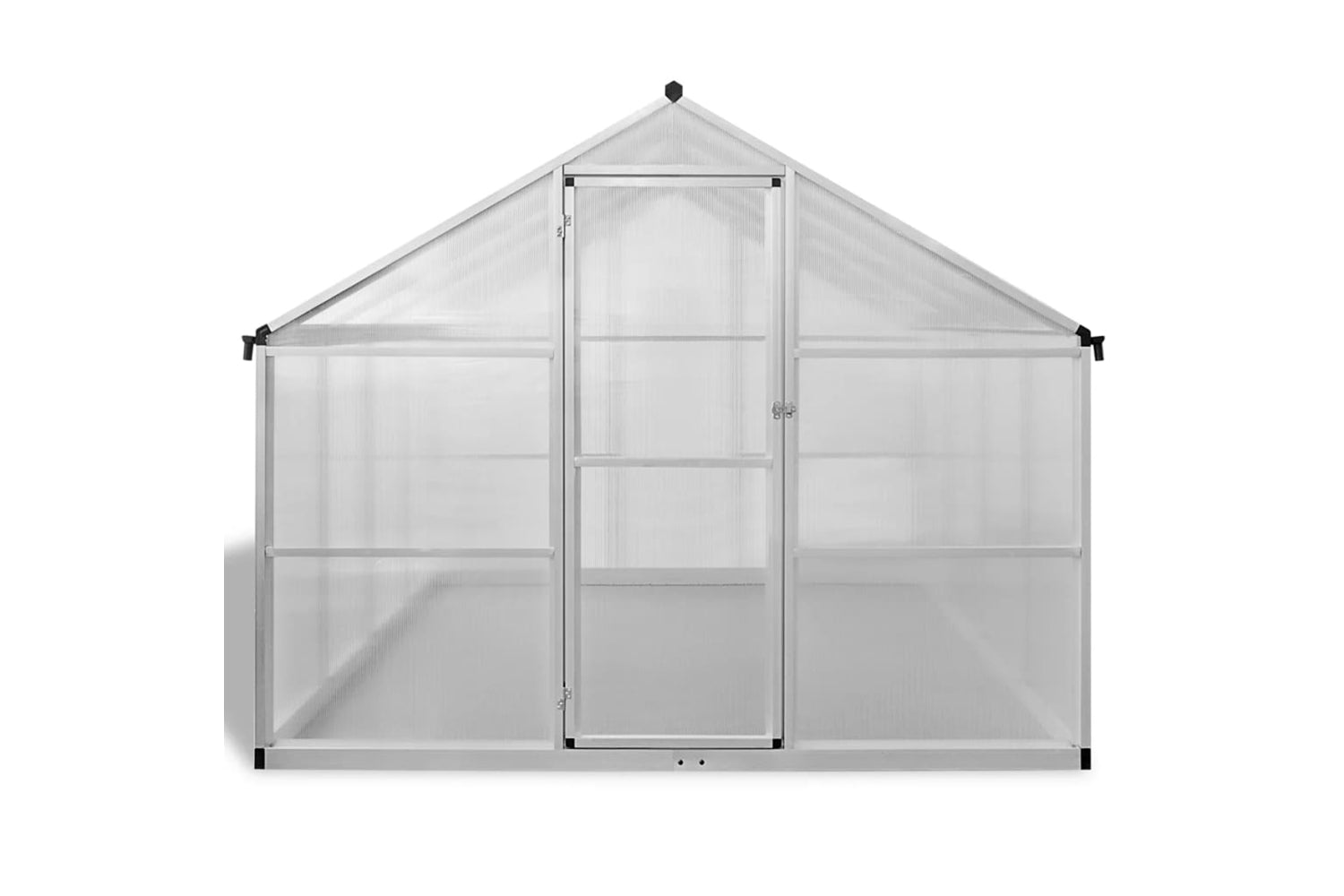 Vidaxl Reinforced Aluminium Greenhouse With Base Frame 6.05 MÂ²-3