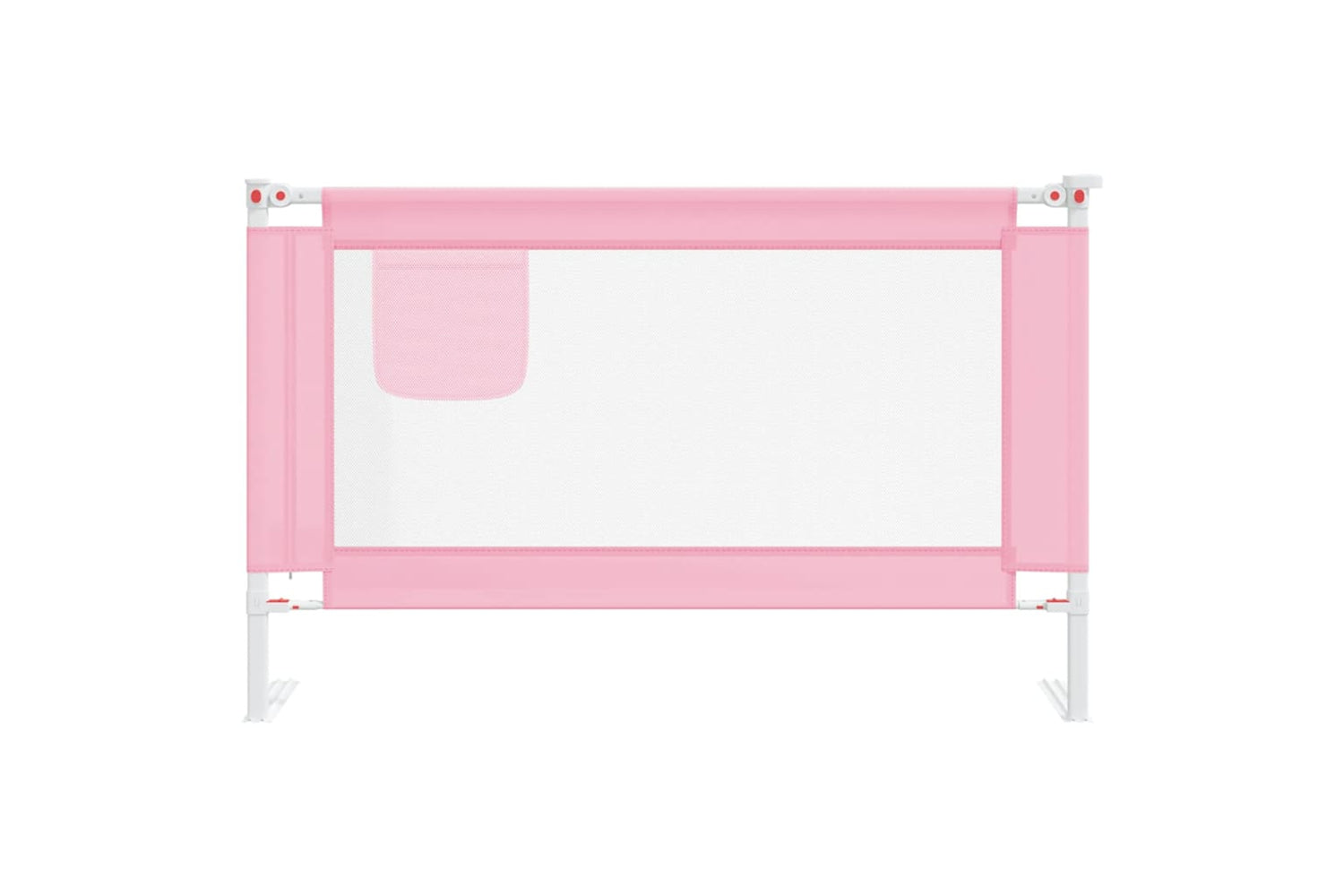 Vidaxl Toddler Safety Bed Rail Pink 120x25 Cm Fabric-2