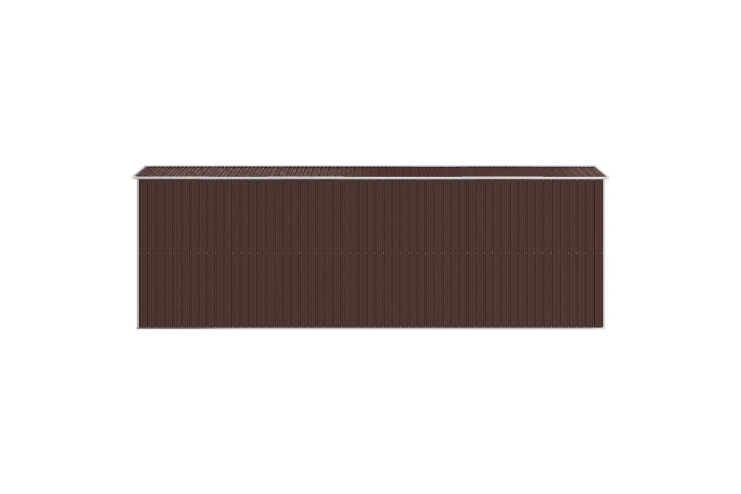 vidaXL 3147465 Garden Shed Dark Brown 192x606x223cm Galvanised Steel-4