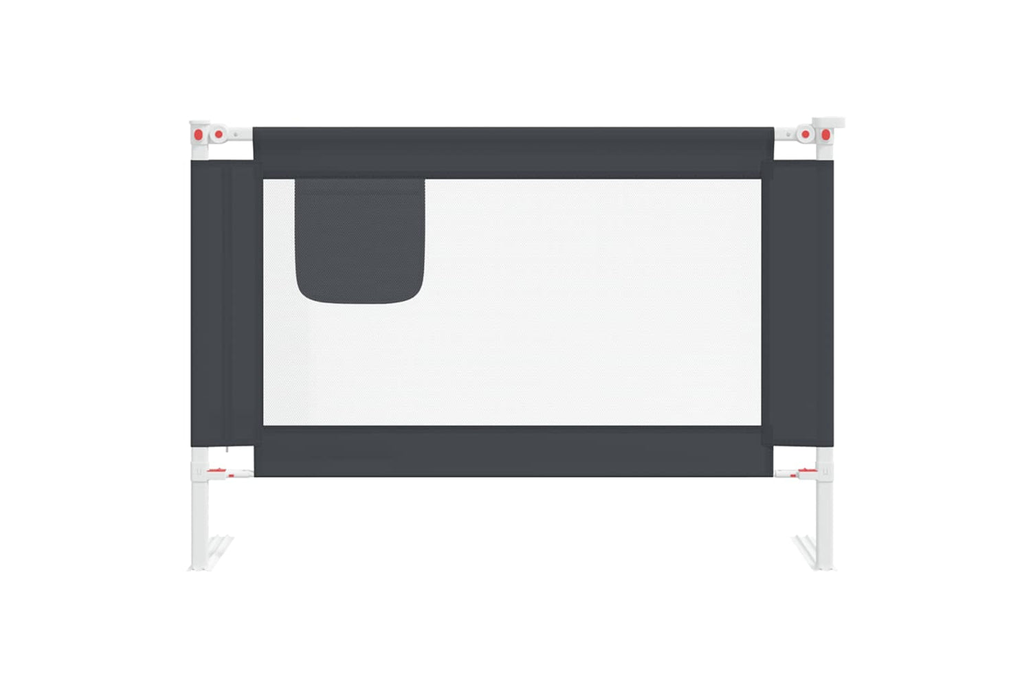 Vidaxl Toddler Safety Bed Rail Dark Grey 100x25 Cm Fabric-2