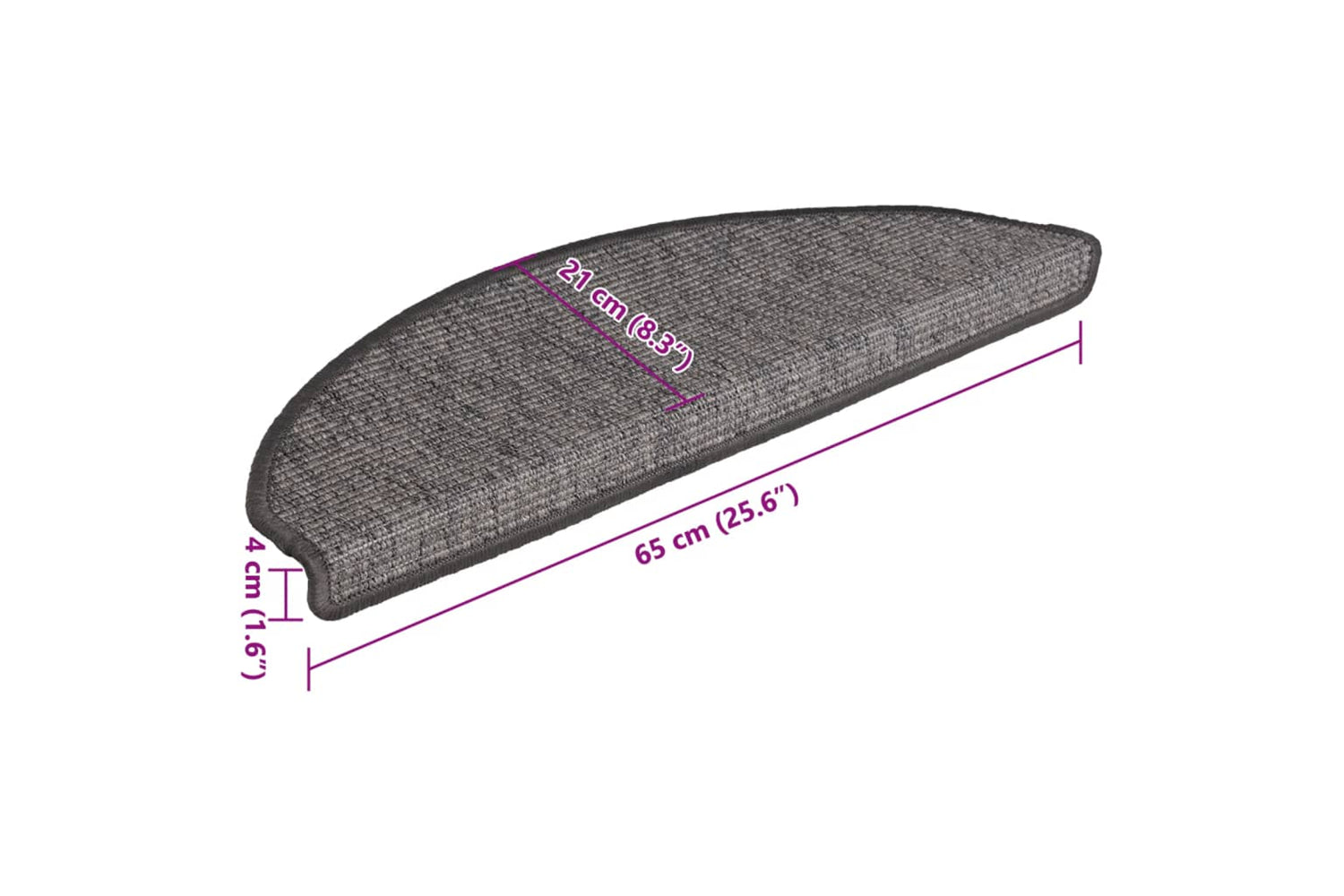 vidaXL 326900 Stair Mats Self-adhesive 15 Pcs Grey And Beige 65x21x4cm-7