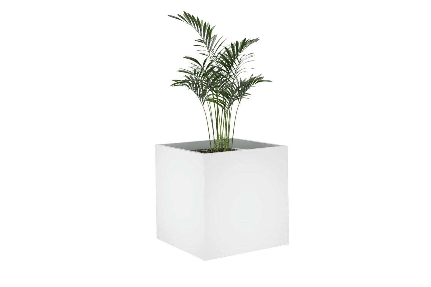 vidaXL 808792 Planter Box White 40x40x40cm Engineered Wood-3