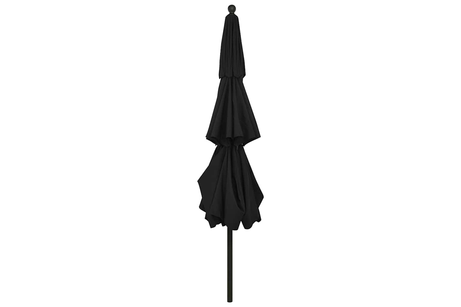 Vidaxl 313882 3-tier Parasol With Aluminium Pole Black 3.5 M-4
