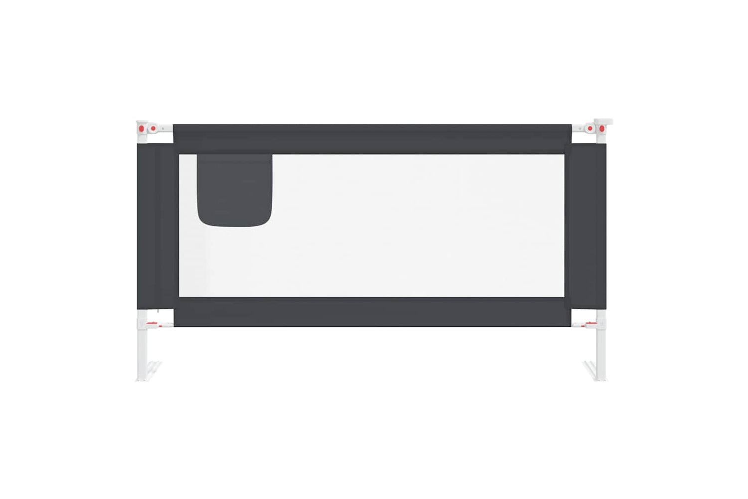 Vidaxl Toddler Safety Bed Rail Dark Grey 160x25 Cm Fabric-2