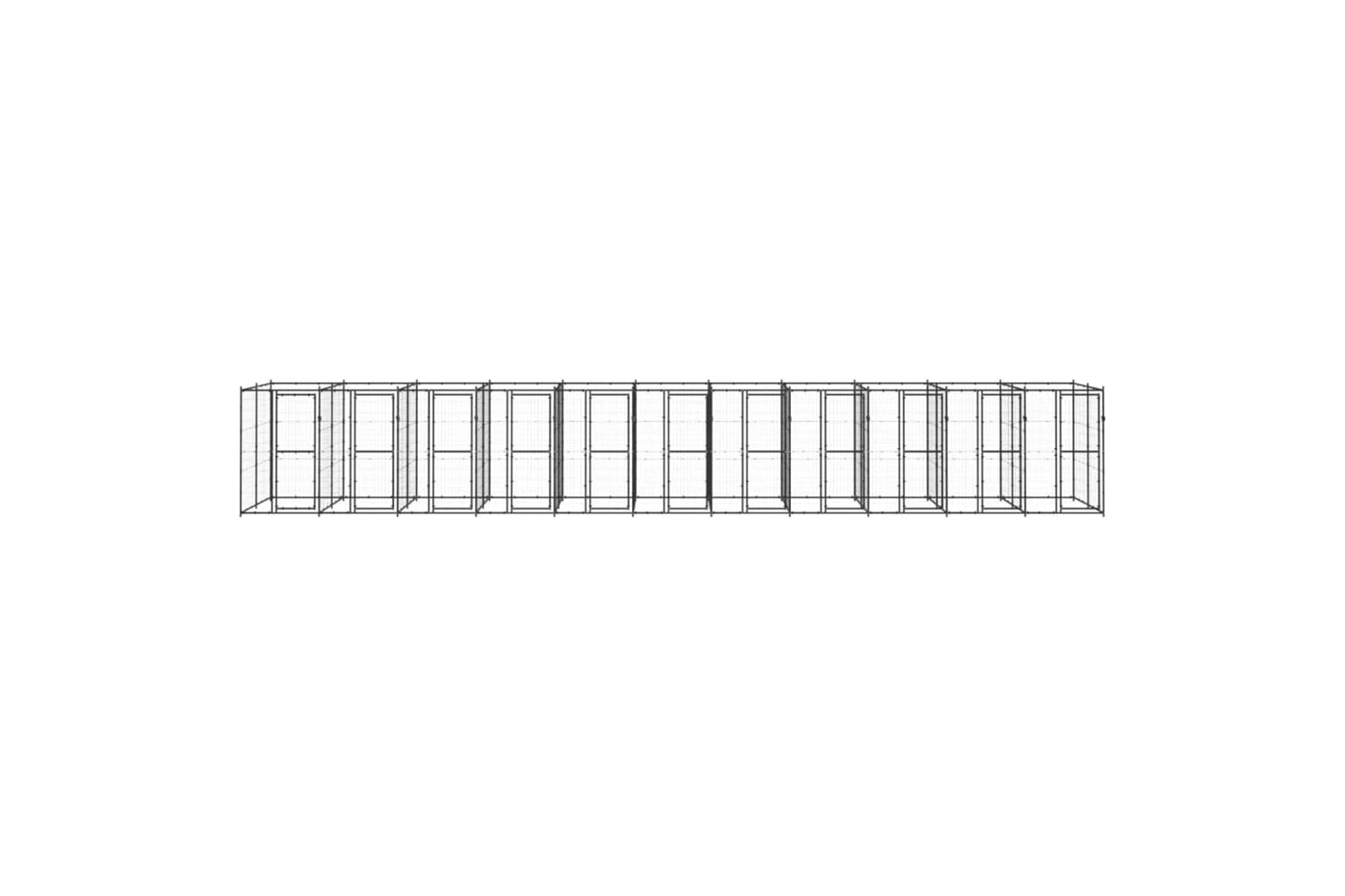 Vidaxl 3082269 Outdoor Dog Kennel Steel 26.62 M2-2