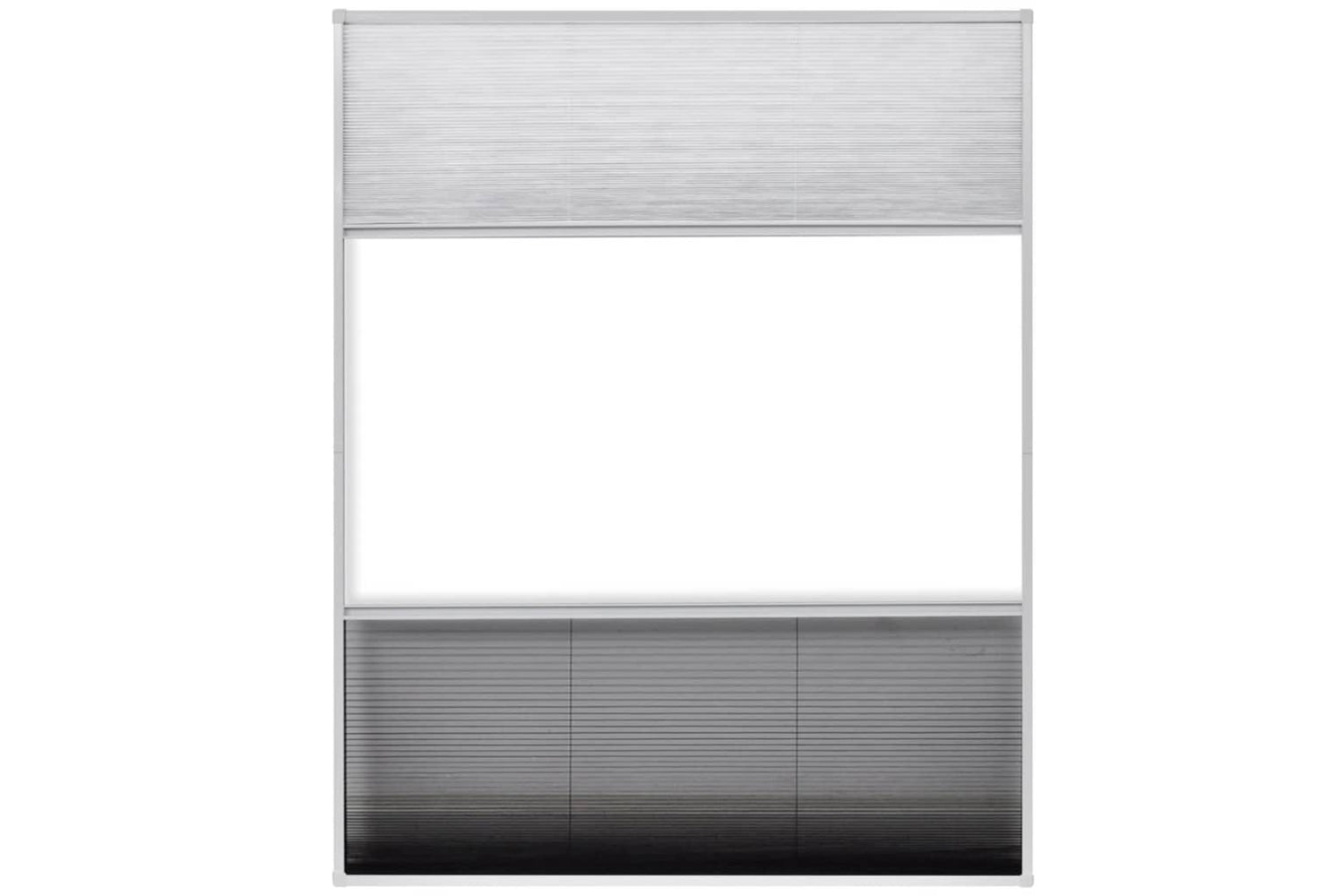 vidaXL 142616 Plisse Insect Screen For Windows Aluminium 80x100cm With Shade-4