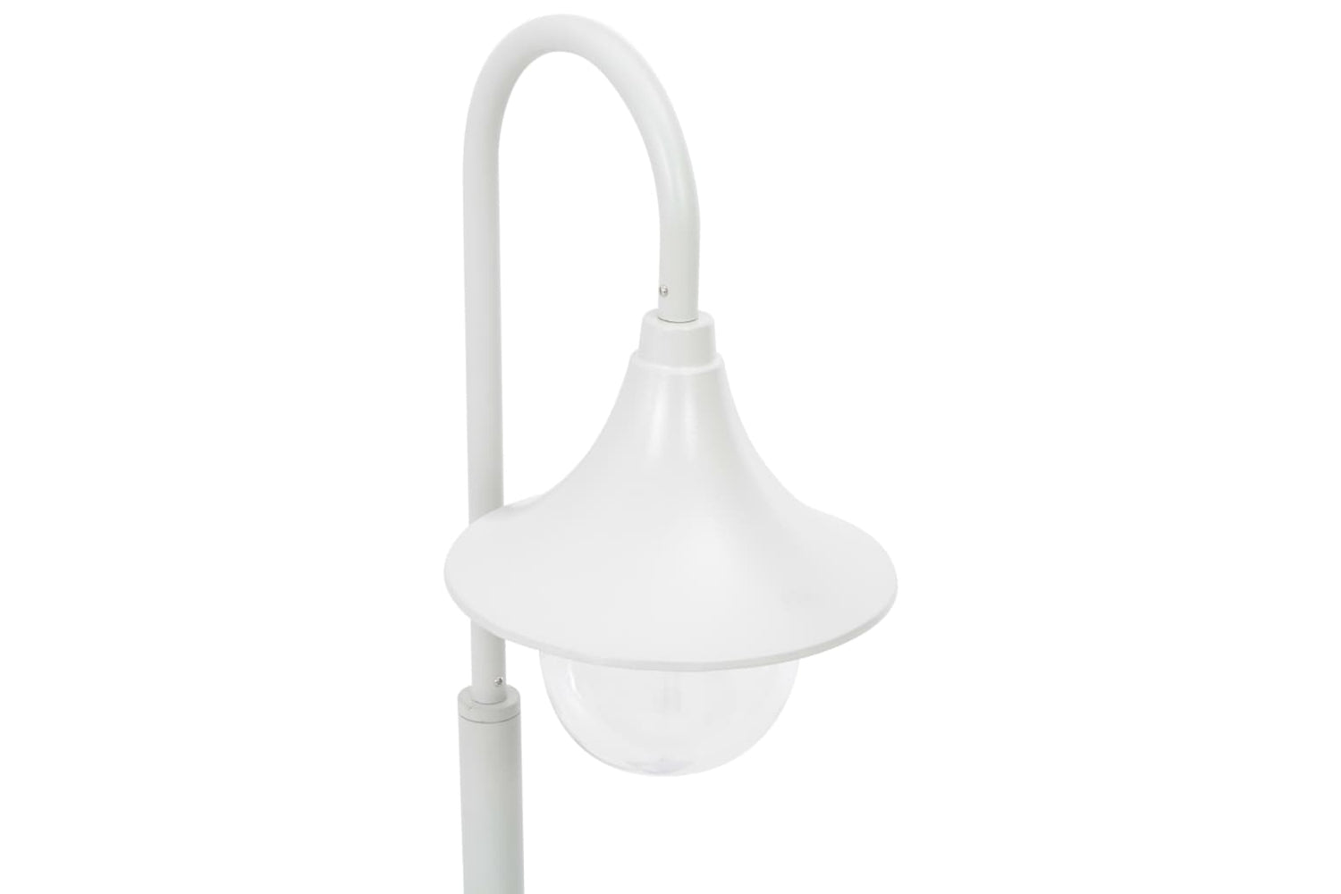 vidaXL 44210 Garden Post Light E27 120cm Aluminium White-4