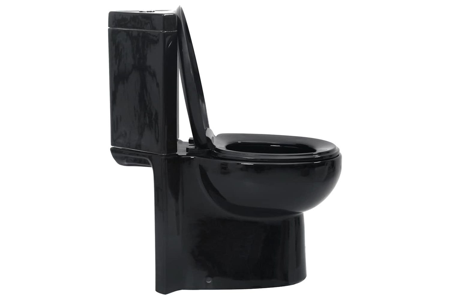 Vidaxl 141134 Wc Ceramic Toilet Bathroom Corner Toilet Black-4