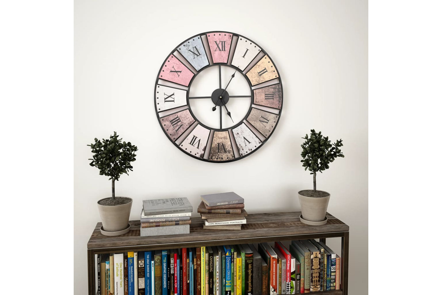Vidaxl 50647 Vintage Wall Clock 60 cm | Multicolour-2
