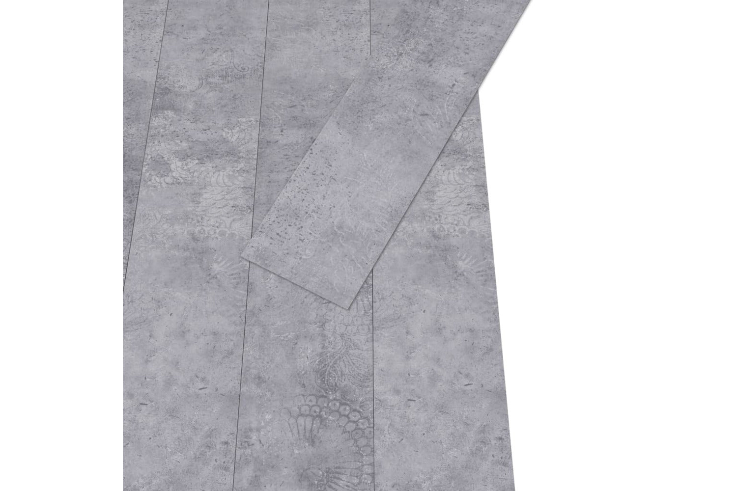 Vidaxl Pvc Flooring Planks 4.46 MÂ² 3 Mm Self-adhesive Cement Grey-3