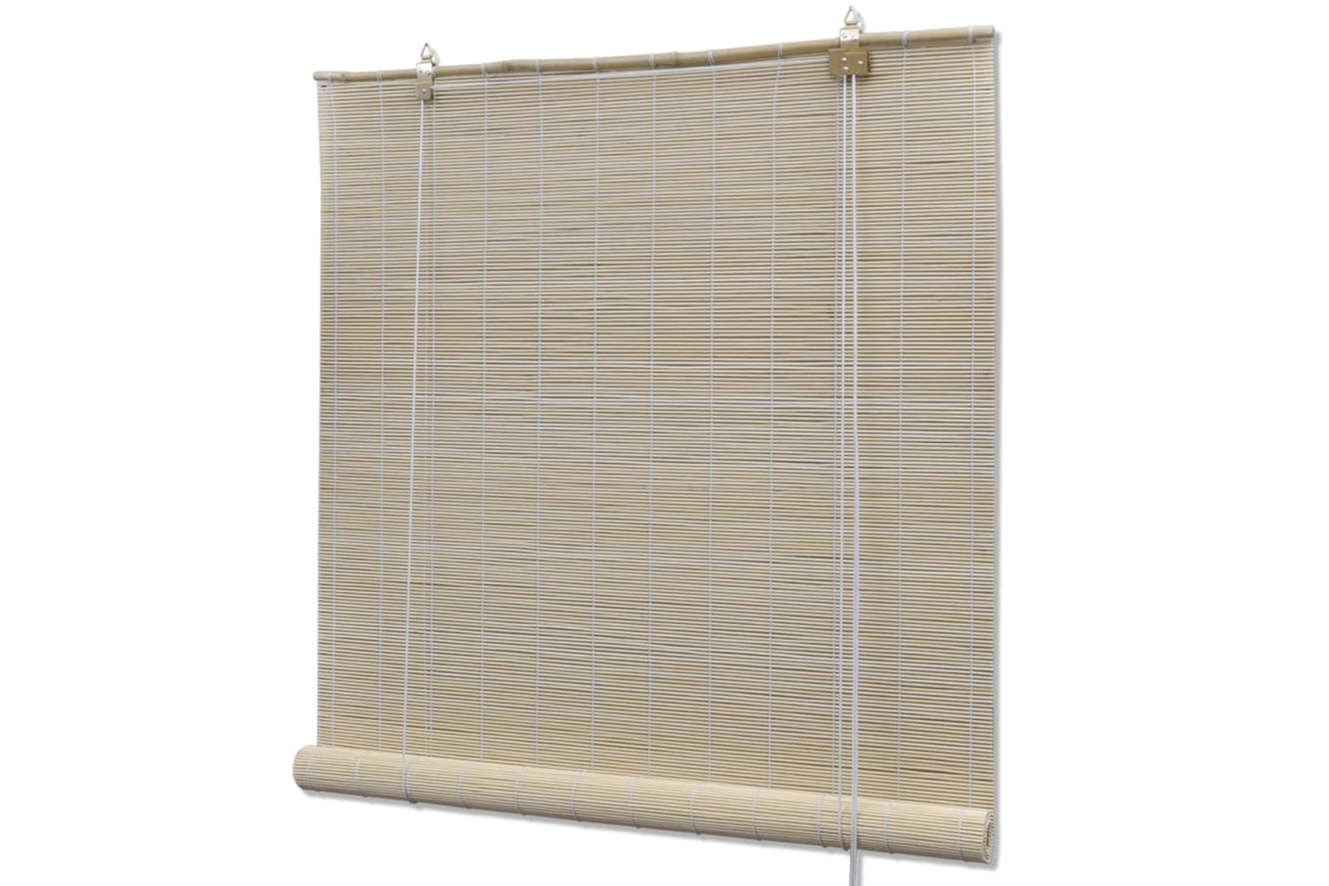 vidaXL 278743 Natural Bamboo Roller Blinds 4 Pcs 120x160cm-2