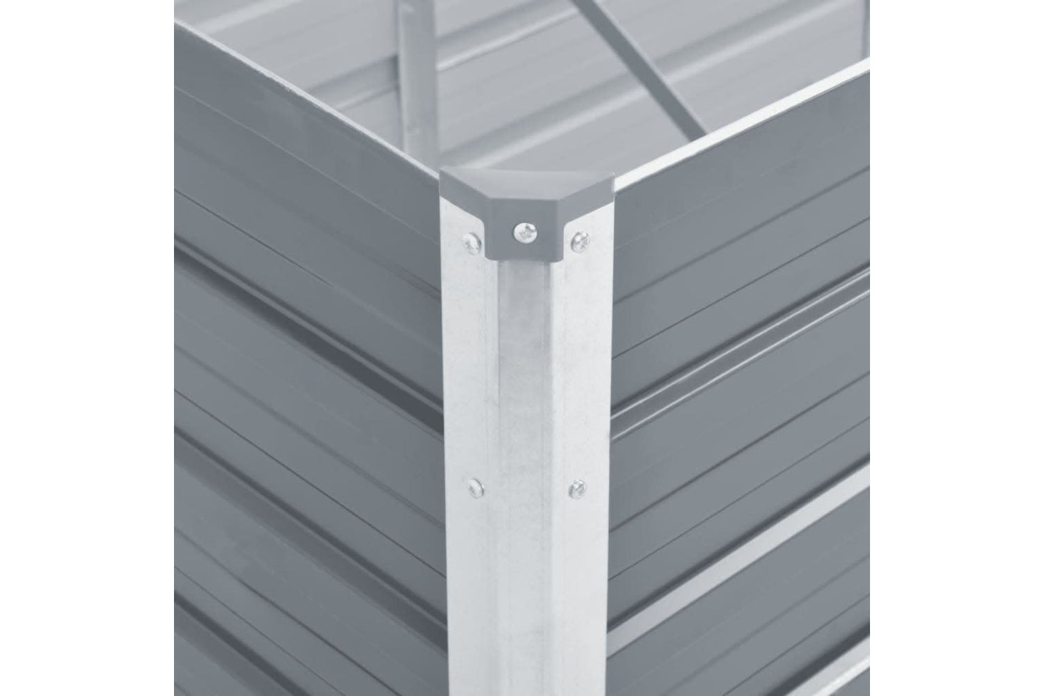 vidaXL 47056 Garden Raised Bed Galvanised Steel 400x80x45cm Grey-6