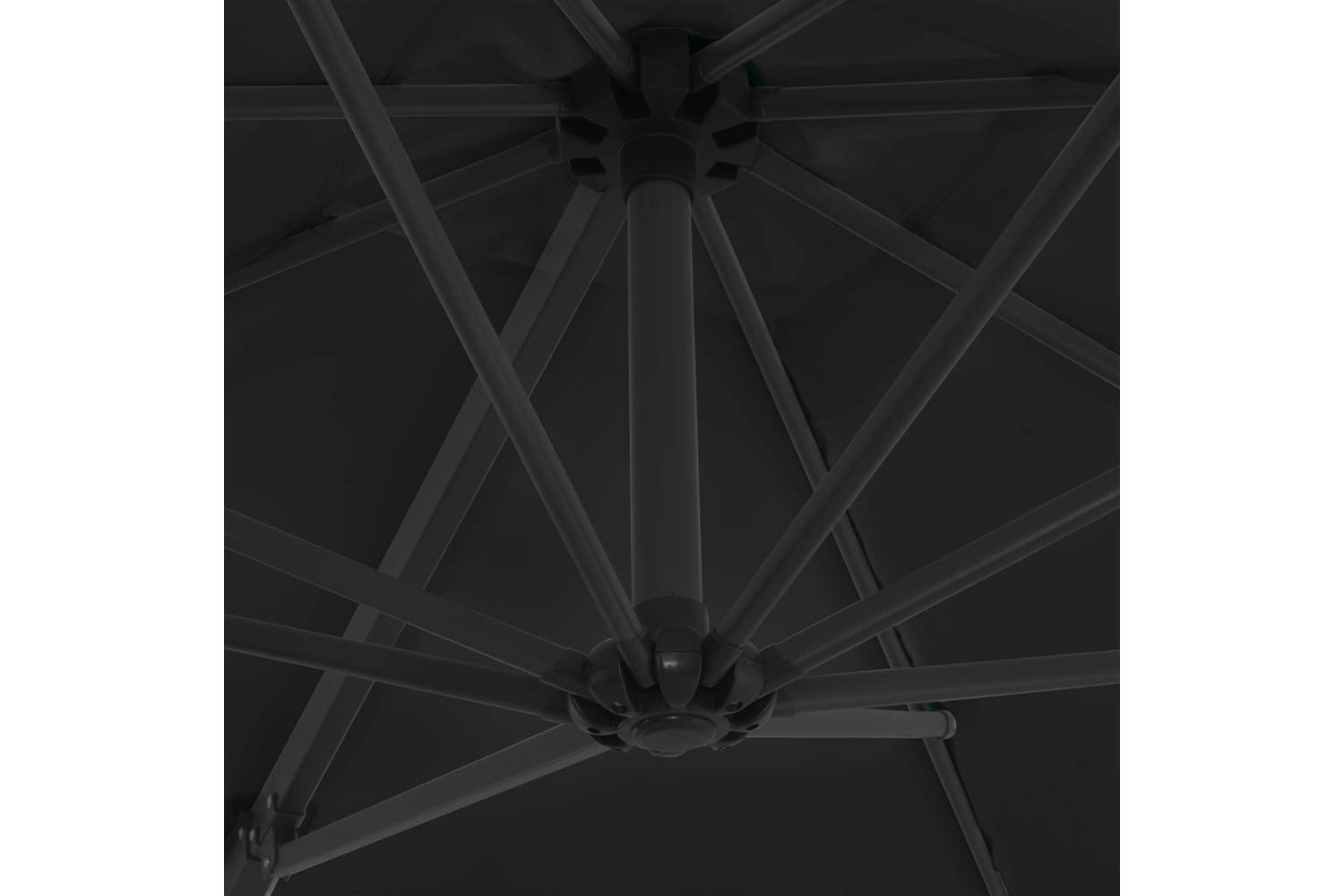 vidaXL 46990 Cantilever Umbrella With Steel Pole Black 250x250cm-6