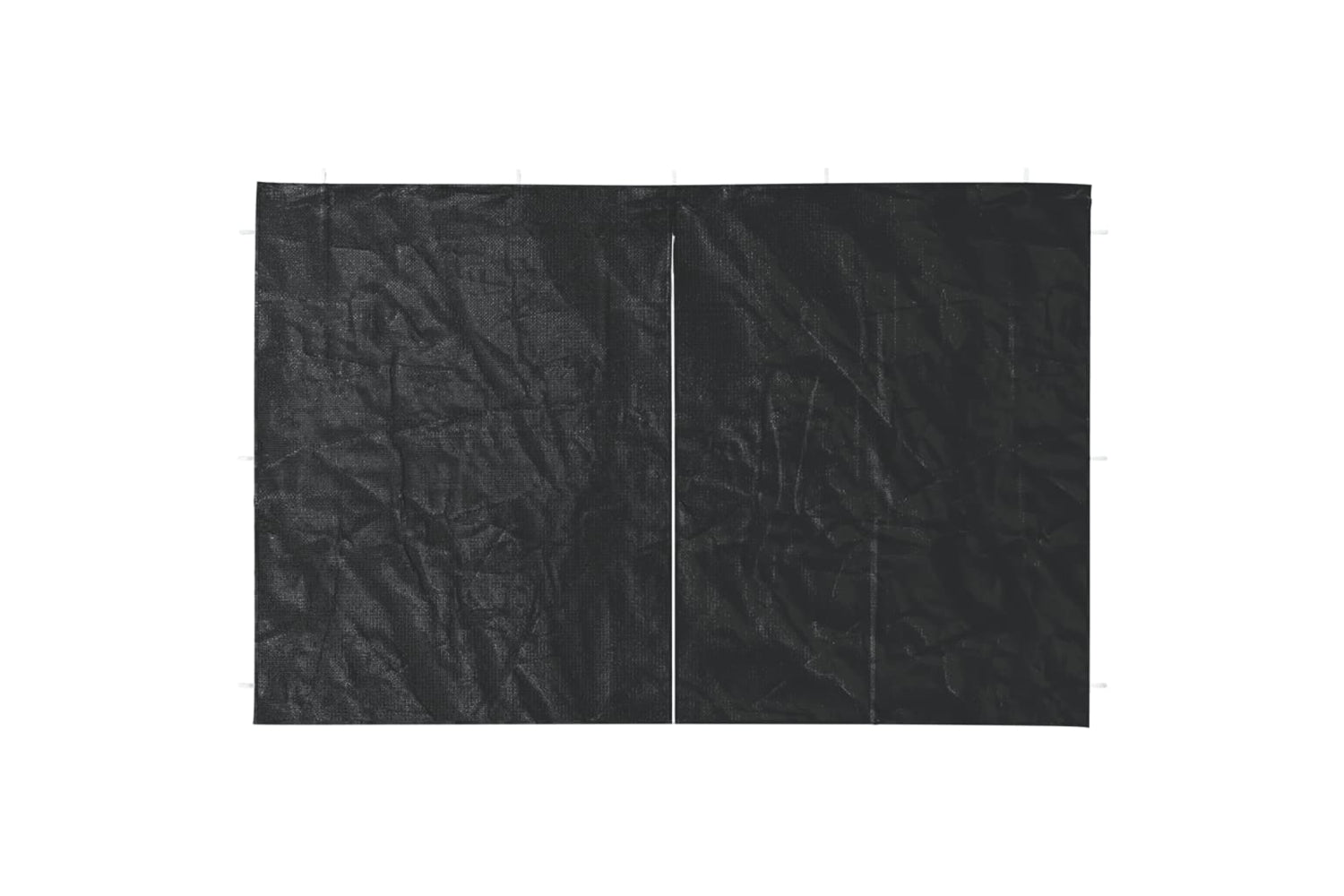 vidaXL Party Tent Sidewall 2 Pcs With Zipper Pe Anthracite-2