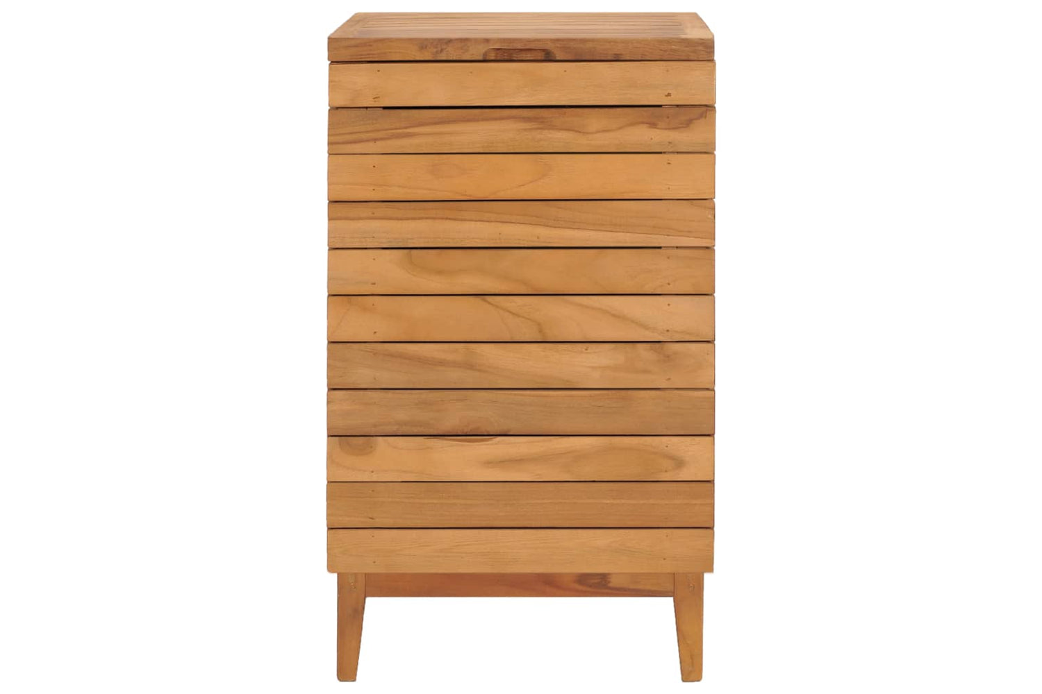 vidaXL 289076 Laundry Basket 40x40x70cm Solid Teak Wood-2