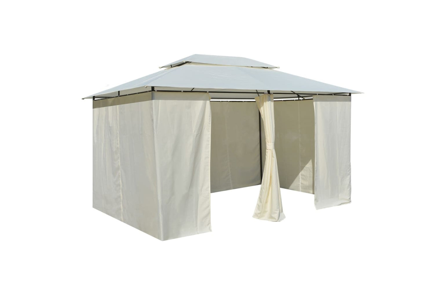 Vidaxl 43216 Garden Marquee With Curtains 4x3 M White-4